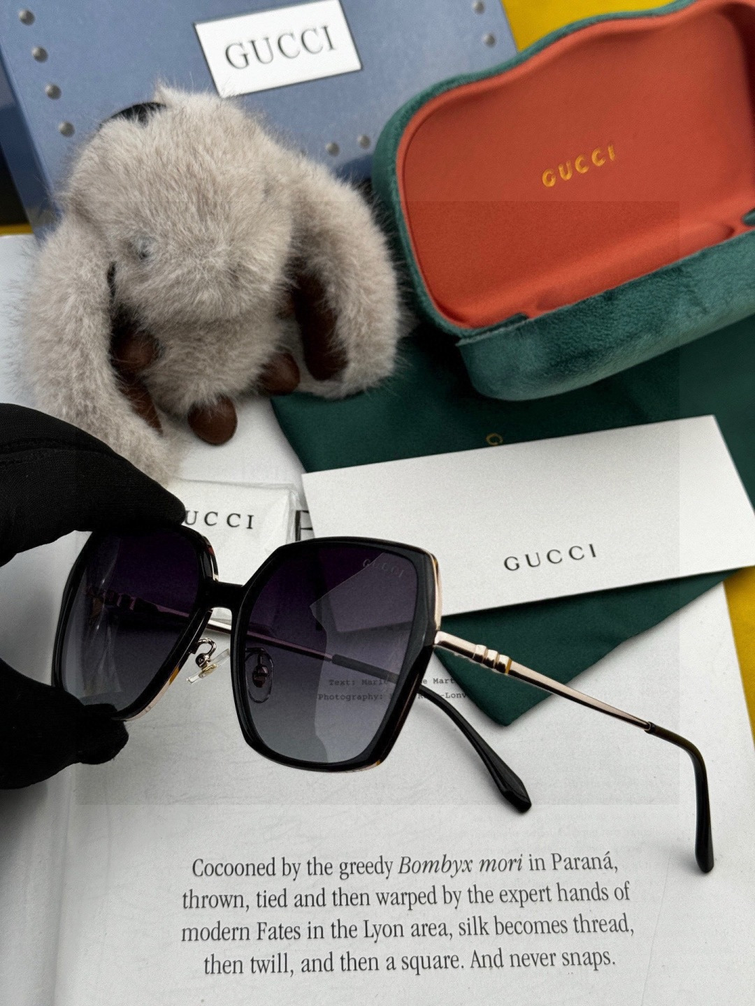 🔺 【GUCCI-偏光太阳镜】2025开春新款 潮流爆款 时尚圆框偏光太阳镜 高品质 佩戴舒适 网红潮款