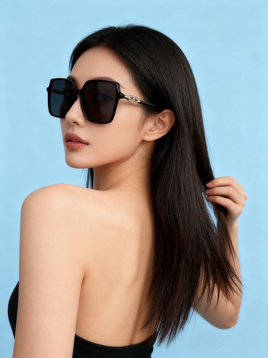 🔺 【DIOR】2025开春新款 潮流爆款 时尚圆框偏光太阳镜 高品质 佩戴舒适 网红潮款墨镜 女士高清