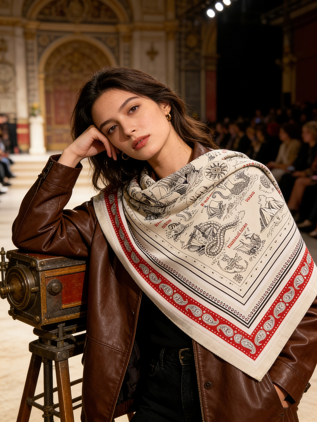 羊绒新款🆕👏👏买了都说好看‼️推荐💕爱马仕双面同色羊绒方巾【水手纹身双面同色140】，顶级工艺超值‼️爱