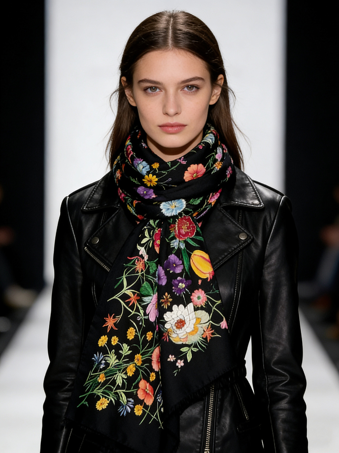 Gucci印花方巾【双面同色印花】2025春夏系列倾情推出活力十足的配饰，这款缀饰Gucci Flora