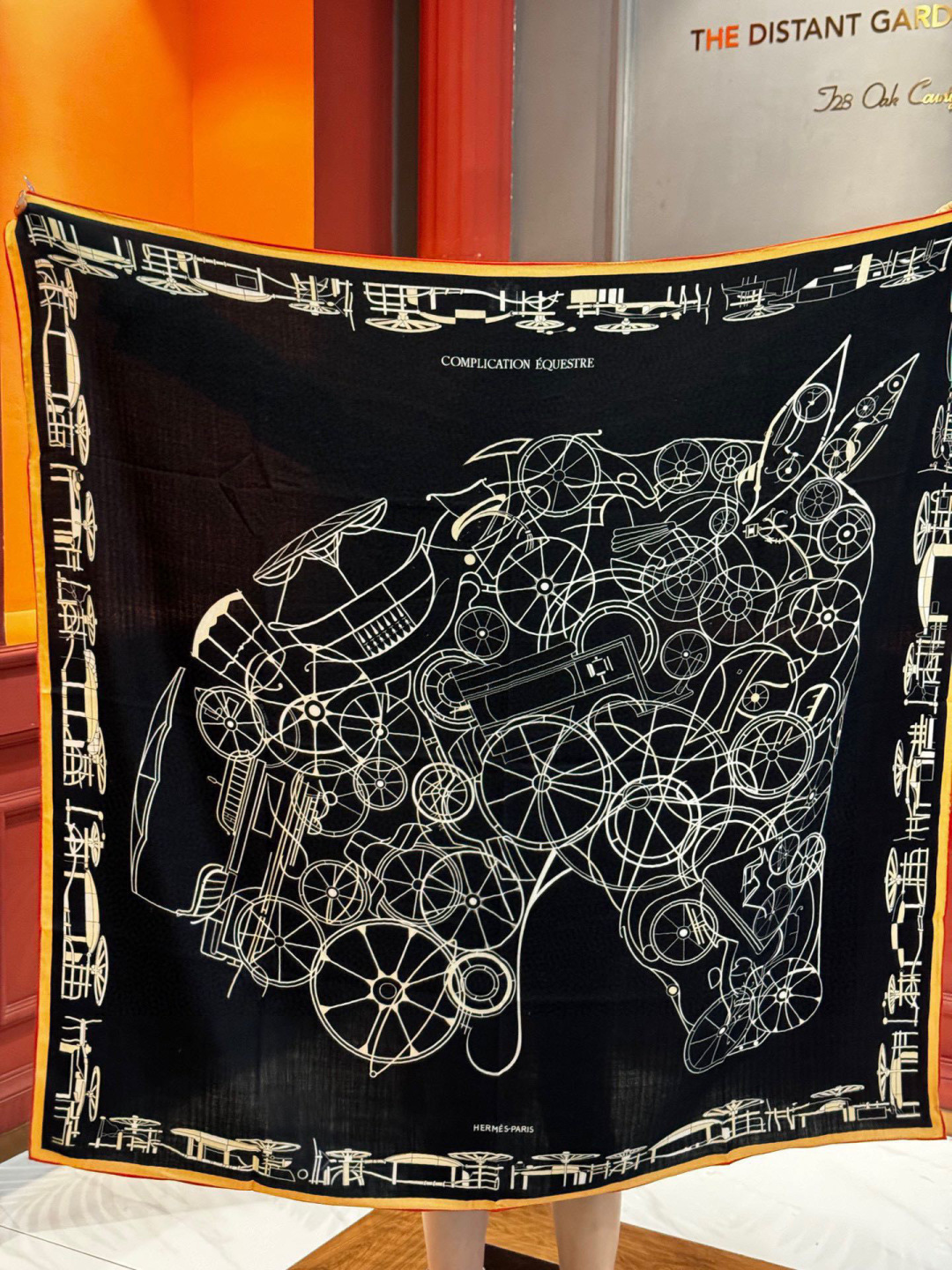 ✨✨HERMES 牛逼爆款 双面同色【马术的错综交叠140】【绝对顶级品质】💣超值回馈🎀绝对会尖叫的专柜