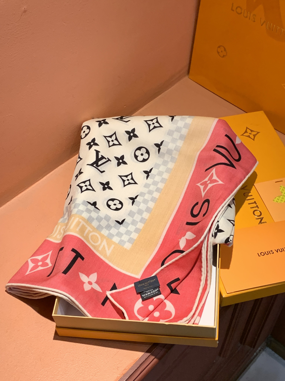 MONOGRAM INFINITY 140丝绒方巾【140顶级丝绒双面同色】Monogram Infin