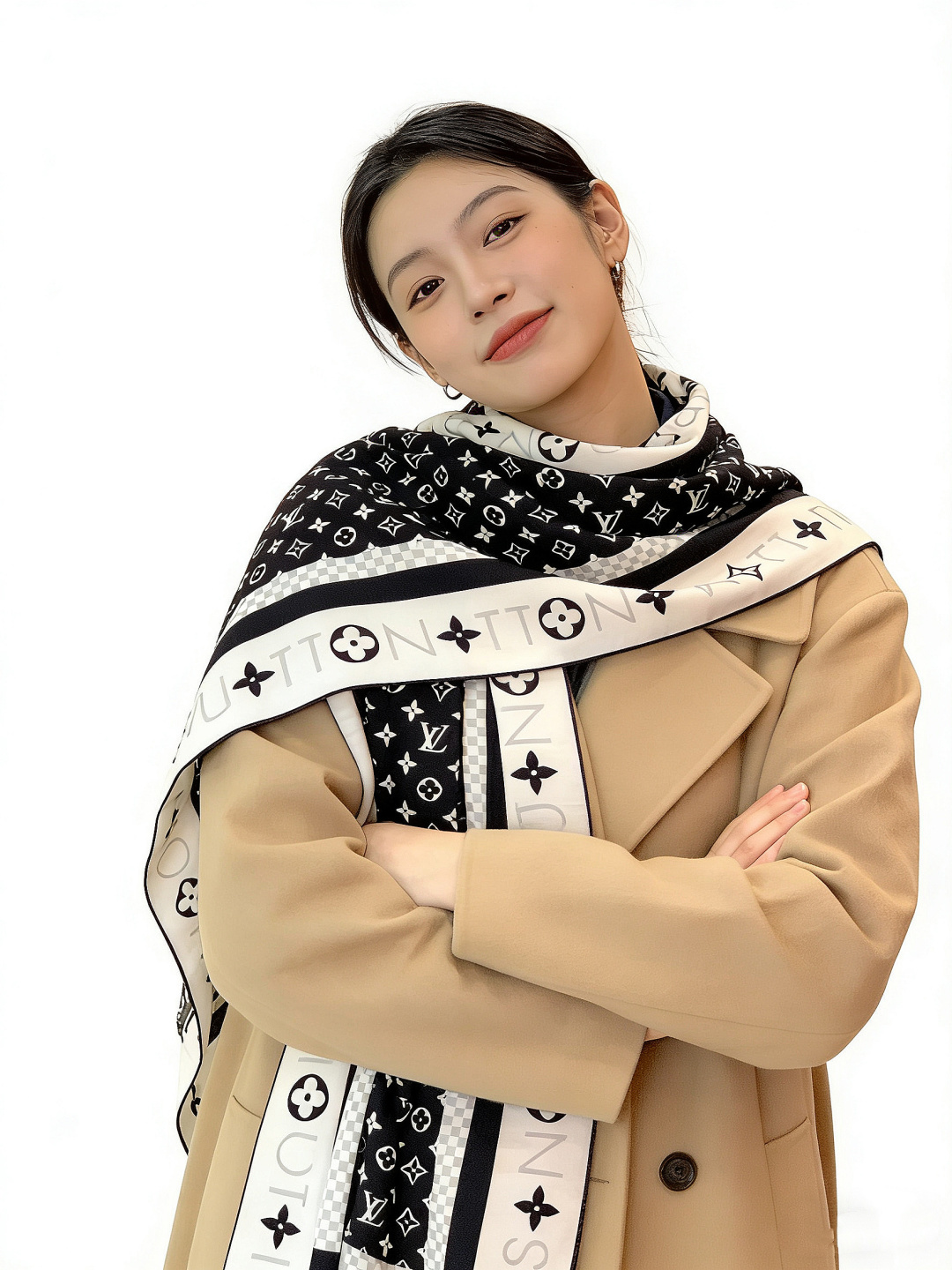 MONOGRAM INFINITY 140丝绒方巾【140顶级丝绒双面同色】Monogram Infin