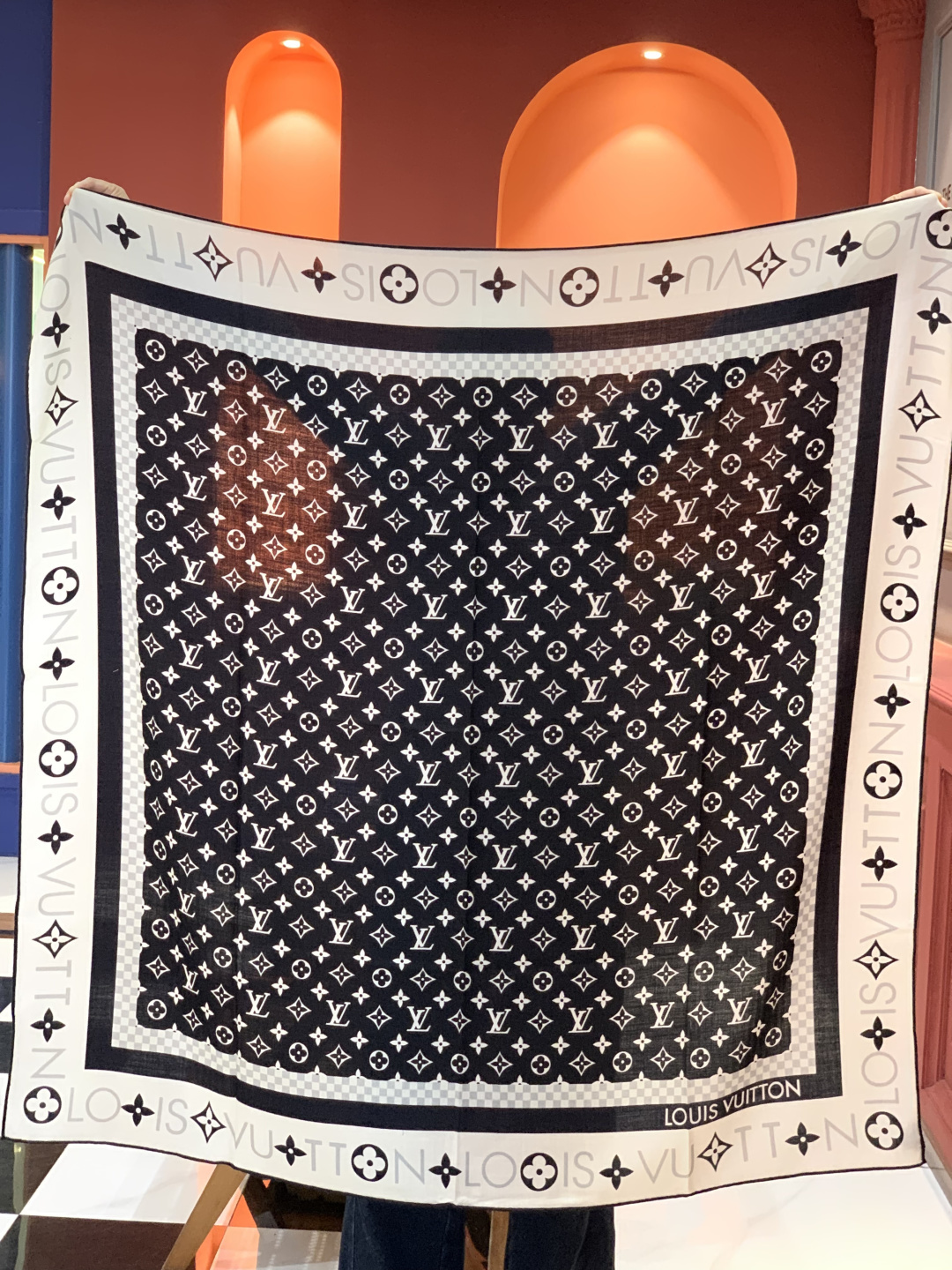 MONOGRAM INFINITY 140丝绒方巾【140顶级丝绒双面同色】Monogram Infin