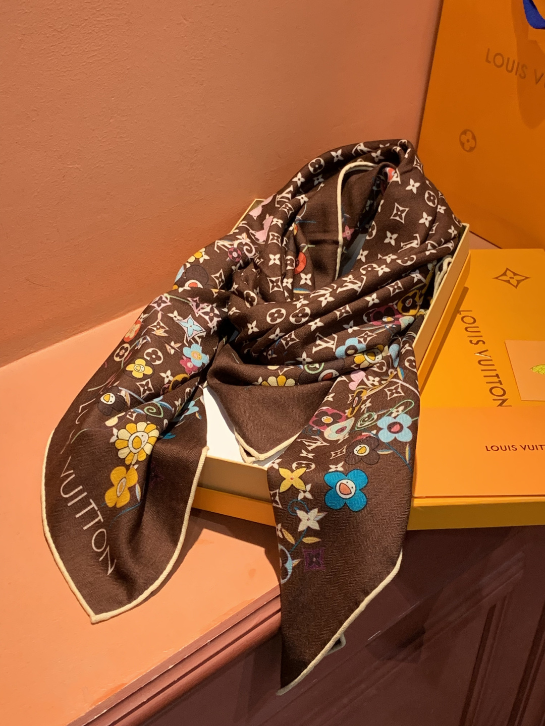 MONOGRAM INFINITY 140丝绒方巾【140顶级丝绒双面同色】Monogram Infin