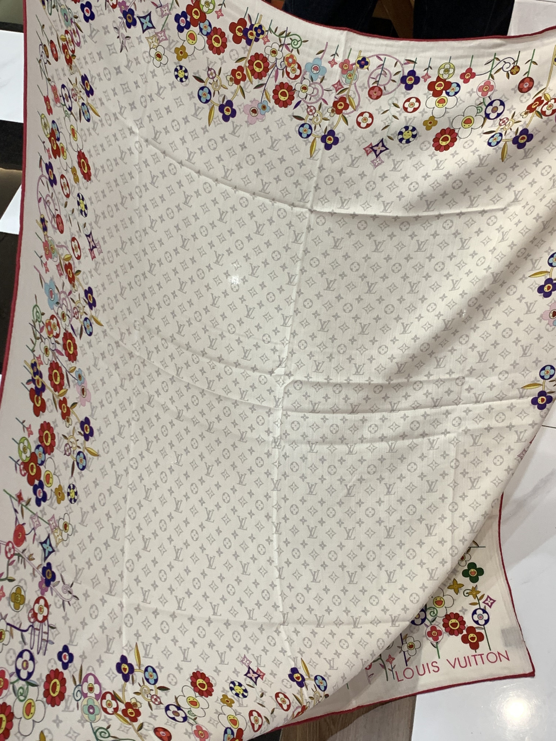 MONOGRAM INFINITY 140丝绒方巾【140顶级丝绒双面同色】Monogram Infin