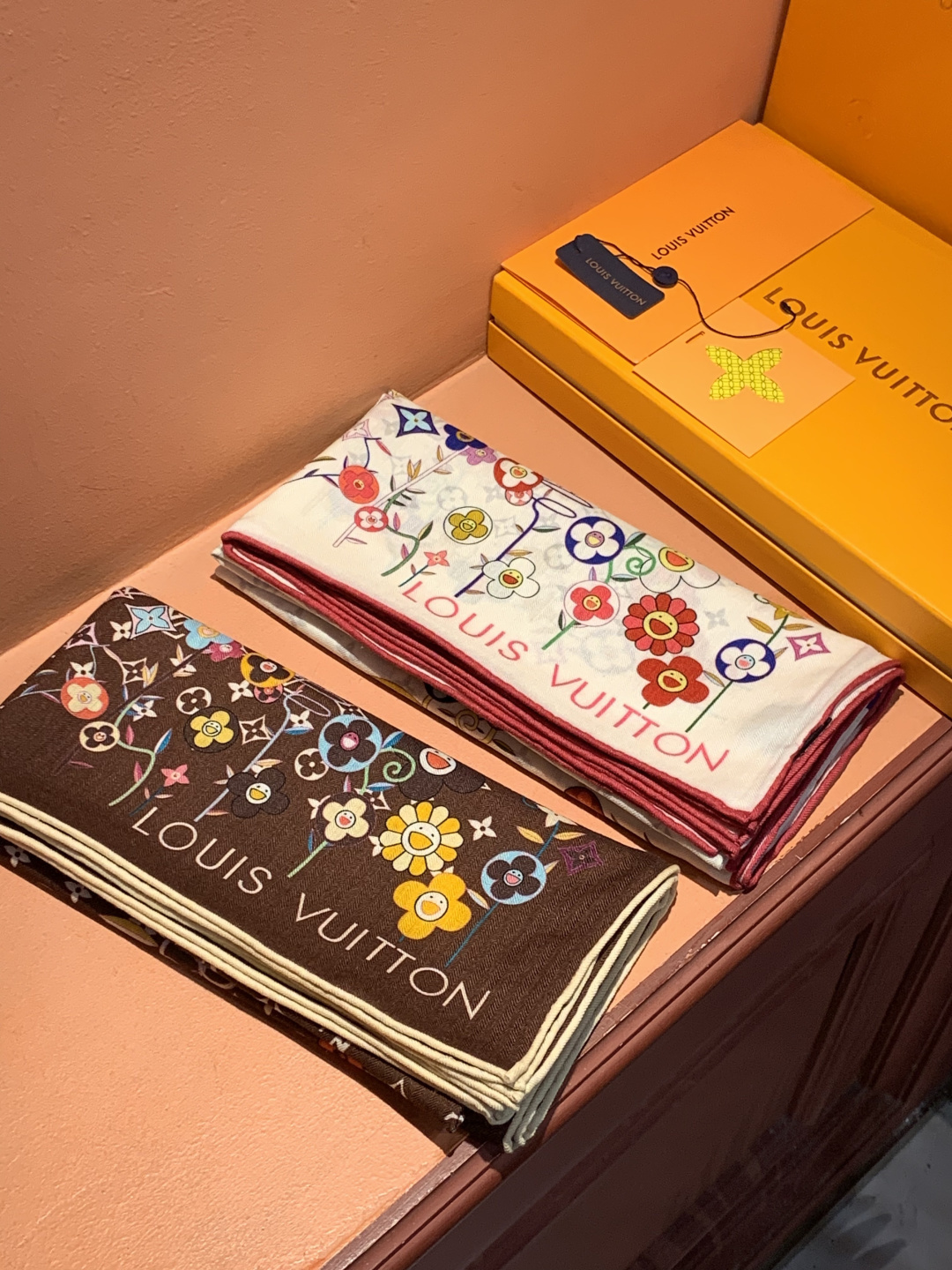 MONOGRAM INFINITY 140丝绒方巾【140顶级丝绒双面同色】Monogram Infin