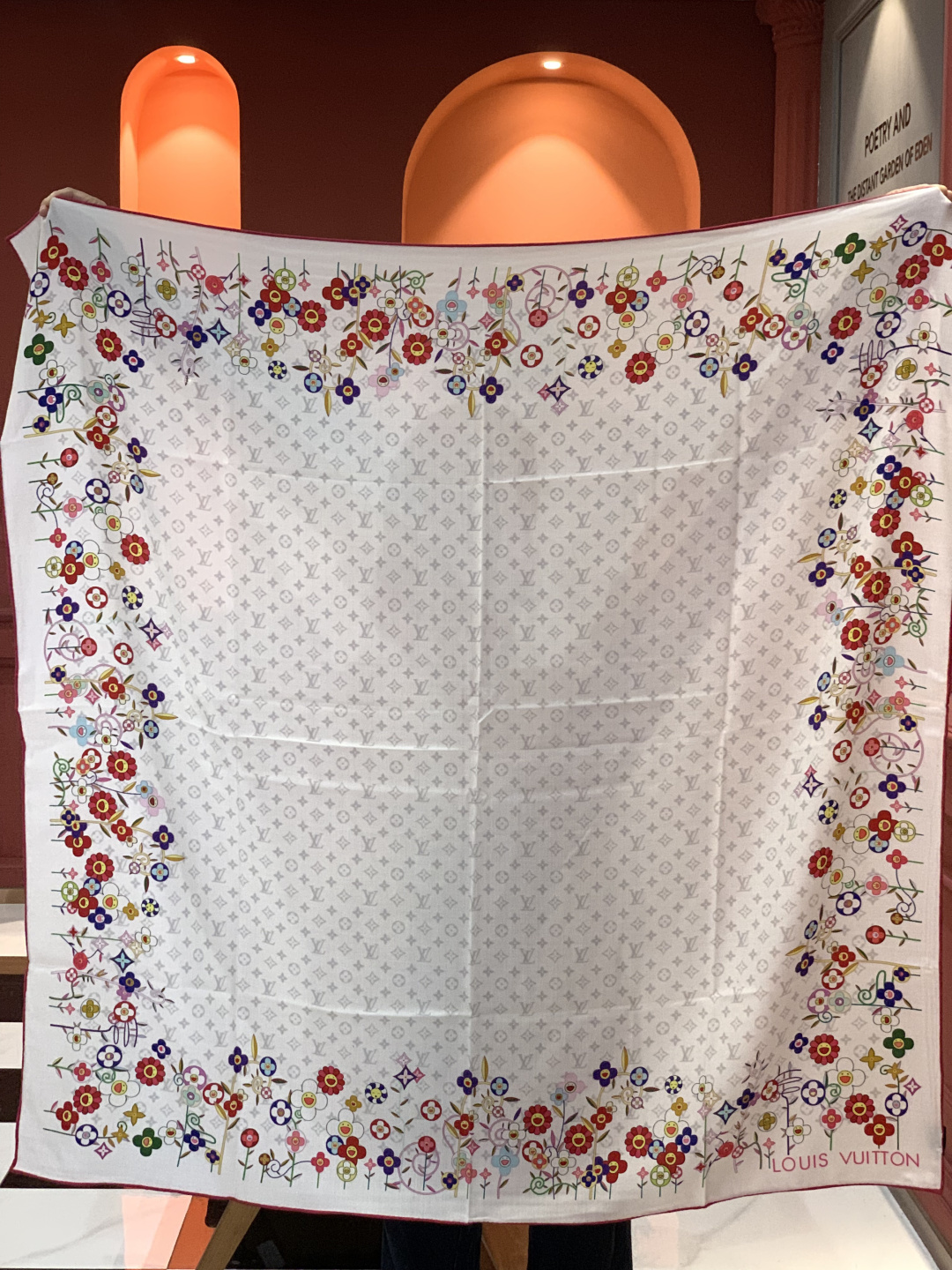 MONOGRAM INFINITY 140丝绒方巾【140顶级丝绒双面同色】Monogram Infin