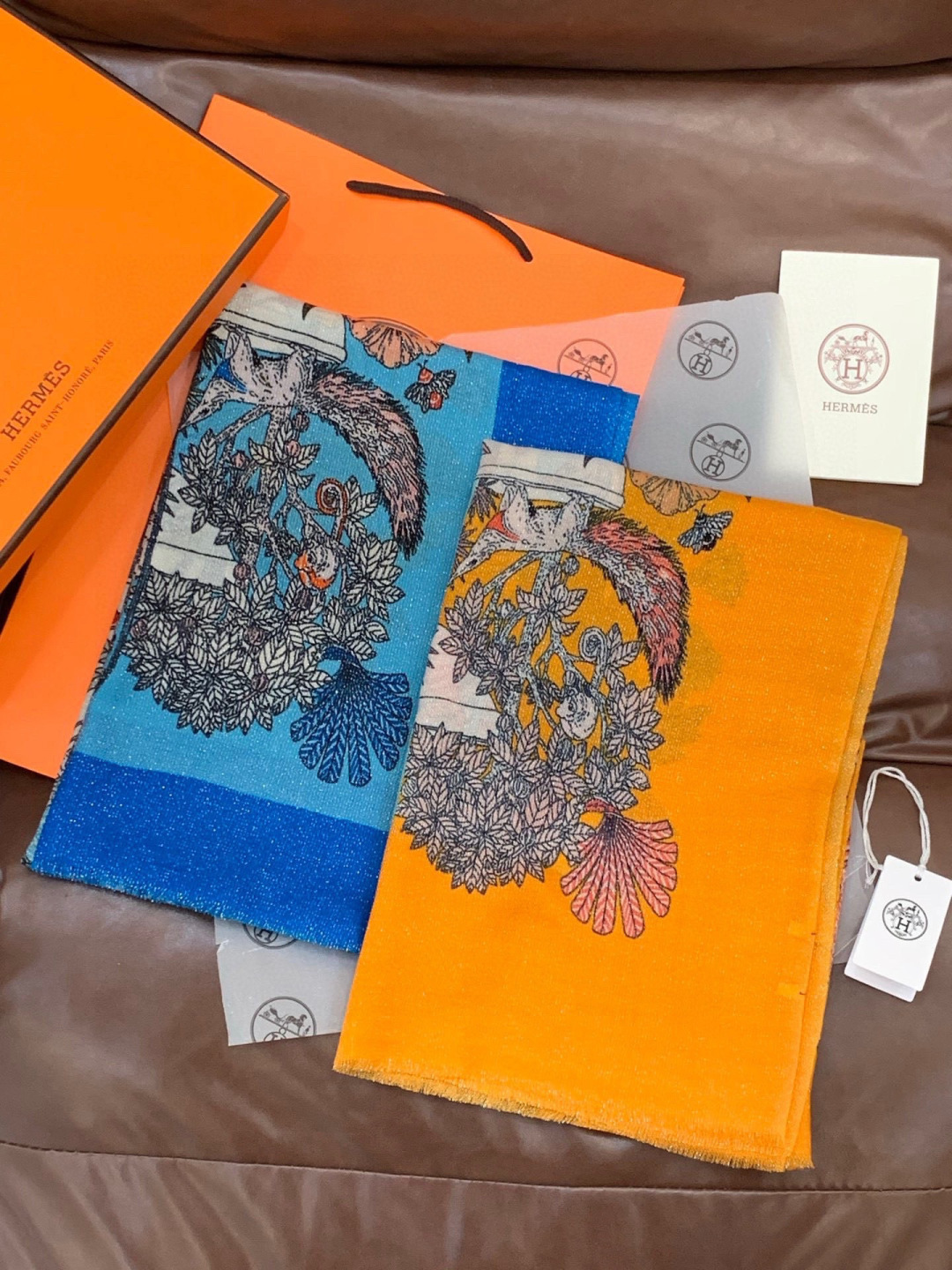 会发光发亮的围巾 羊绒新款🆕👏买了都说好看‼️推荐💕爱马仕双面同色羊绒方巾，【奇珍乐园】顶级工艺超值‼️