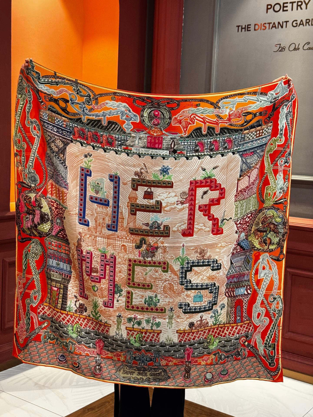 新款 秋冬搭配利器❗️顶级双面同色真丝羊绒披肩！！点睛精彩，图案和配色都超级喜欢，又一款双面配色工艺设计