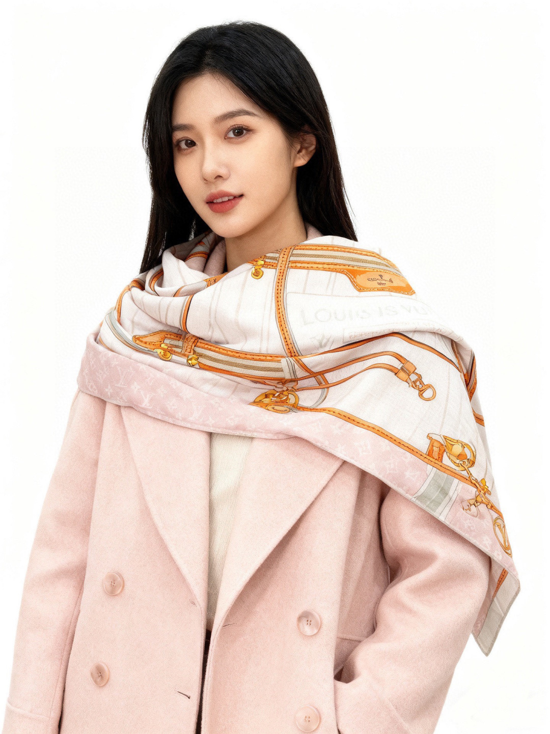 MY NEVERFULL 140丝绒方巾【140顶级丝绒双面同色】My Neverfull 丝绒方巾回溯