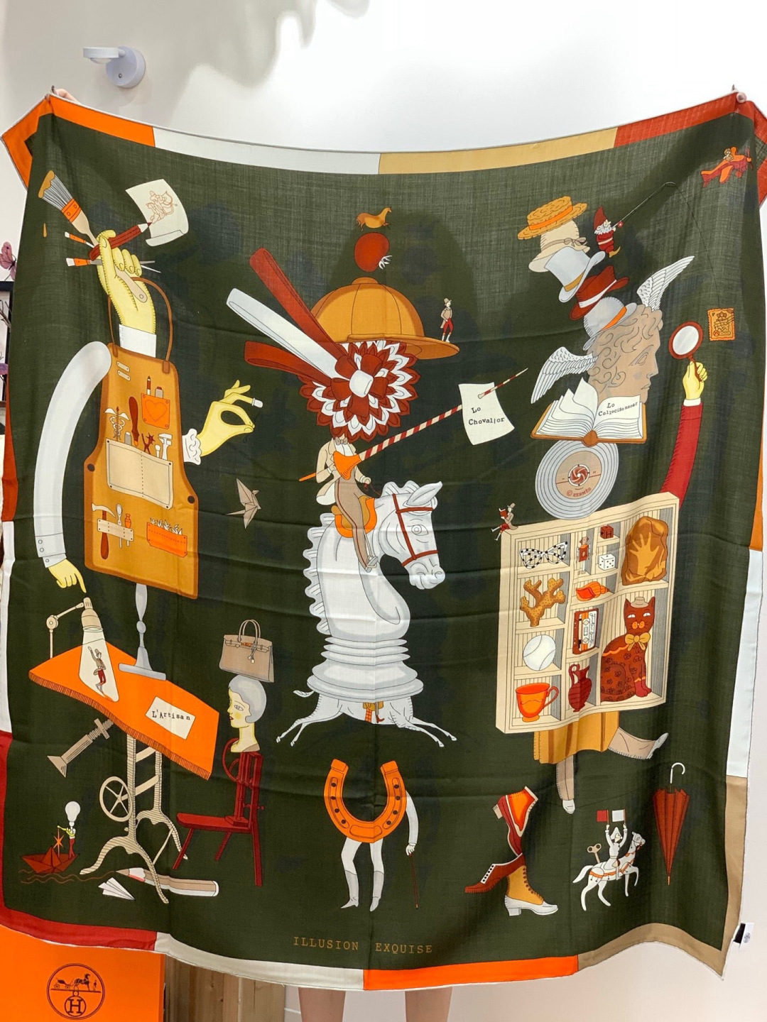 羊绒新款🆕👏👏买了都说好看‼️推荐💕爱马仕双面同色羊绒方巾【双面同色140】，顶级工艺超值‼️爱马仕专柜