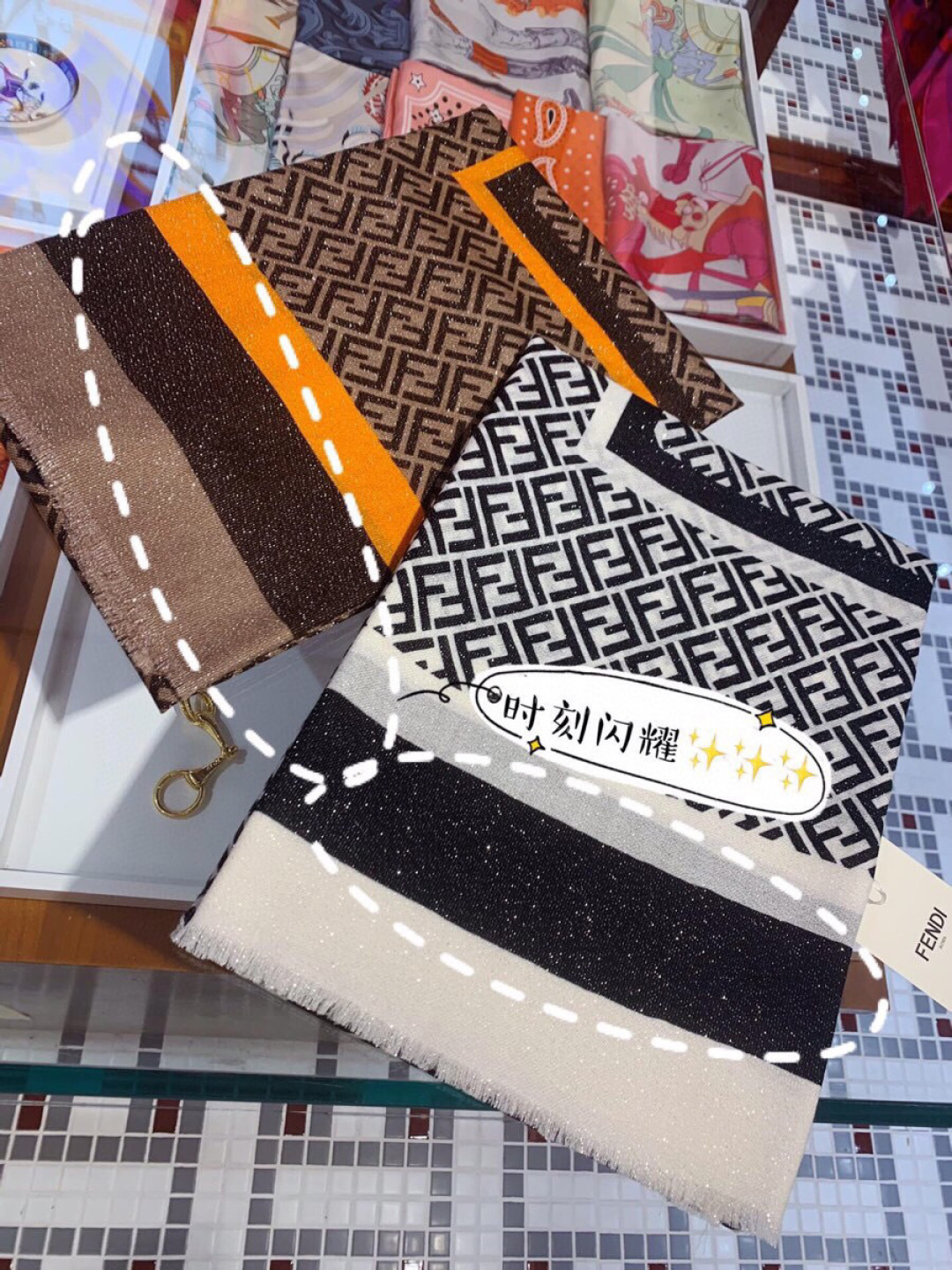【▪️闪光女神披肩，璀璨夺目】Fendi神仙级好物！！！简约款做出内涵特别不容易！版型，柔软度，手感等都
