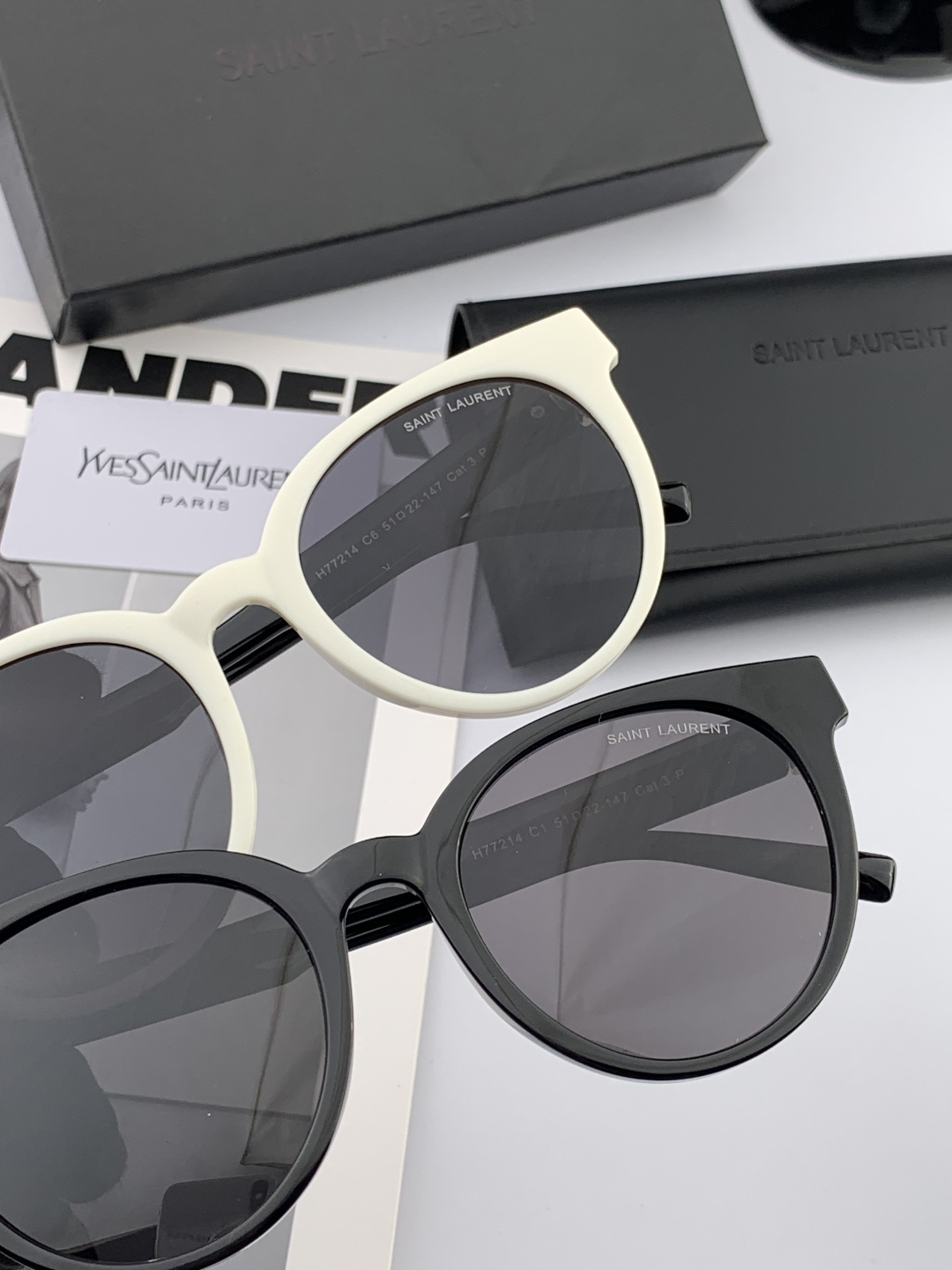 👑 【新款】🕶🔝🔝🔝🎁🎁🎁时尚百搭 超显脸小 佩戴舒适品牌:Ysl 圣罗兰 💎 材质: 加厚偏光镜片型号