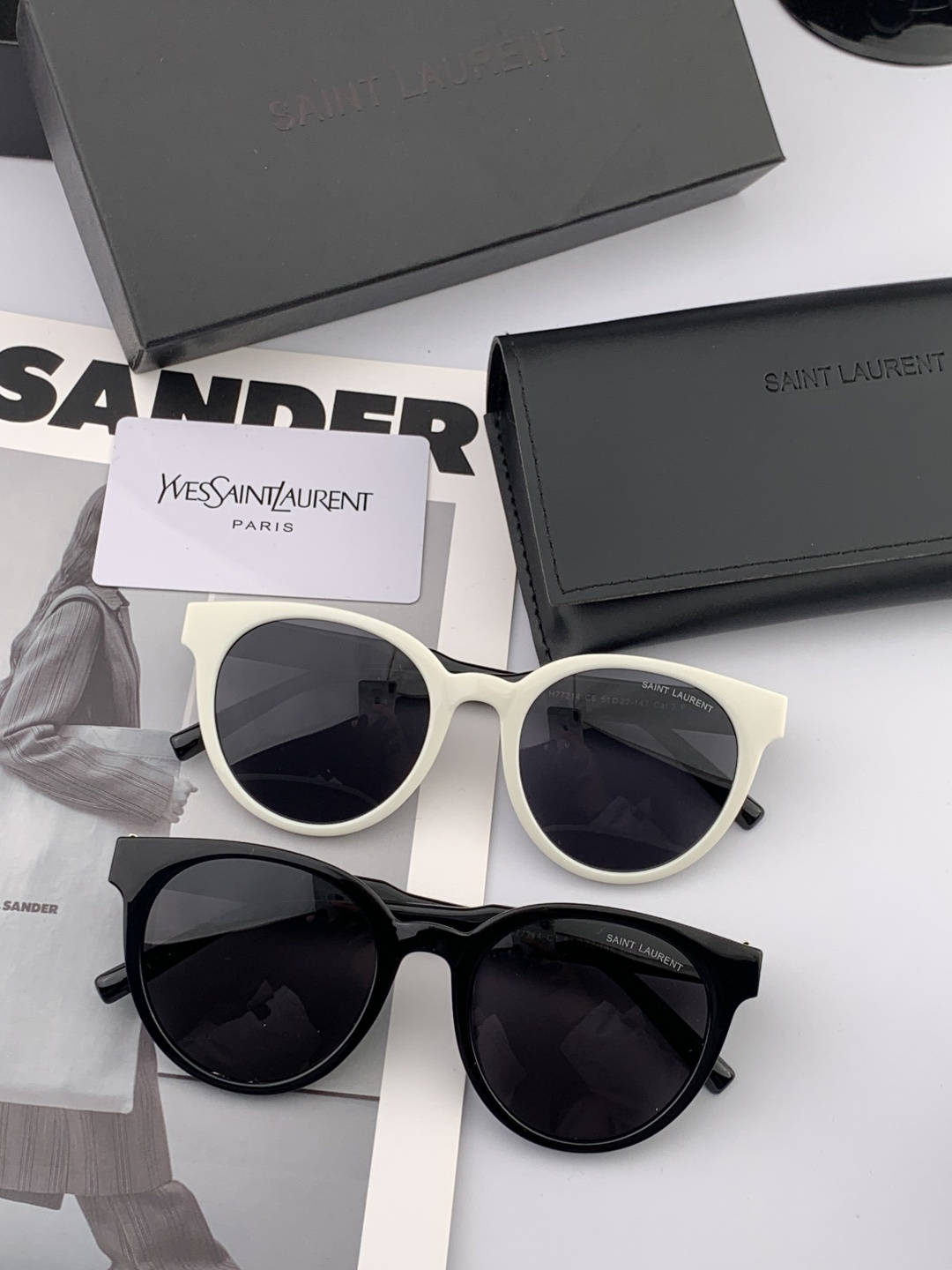 👑 【新款】🕶🔝🔝🔝🎁🎁🎁时尚百搭 超显脸小 佩戴舒适品牌:Ysl 圣罗兰 💎 材质: 加厚偏光镜片型号