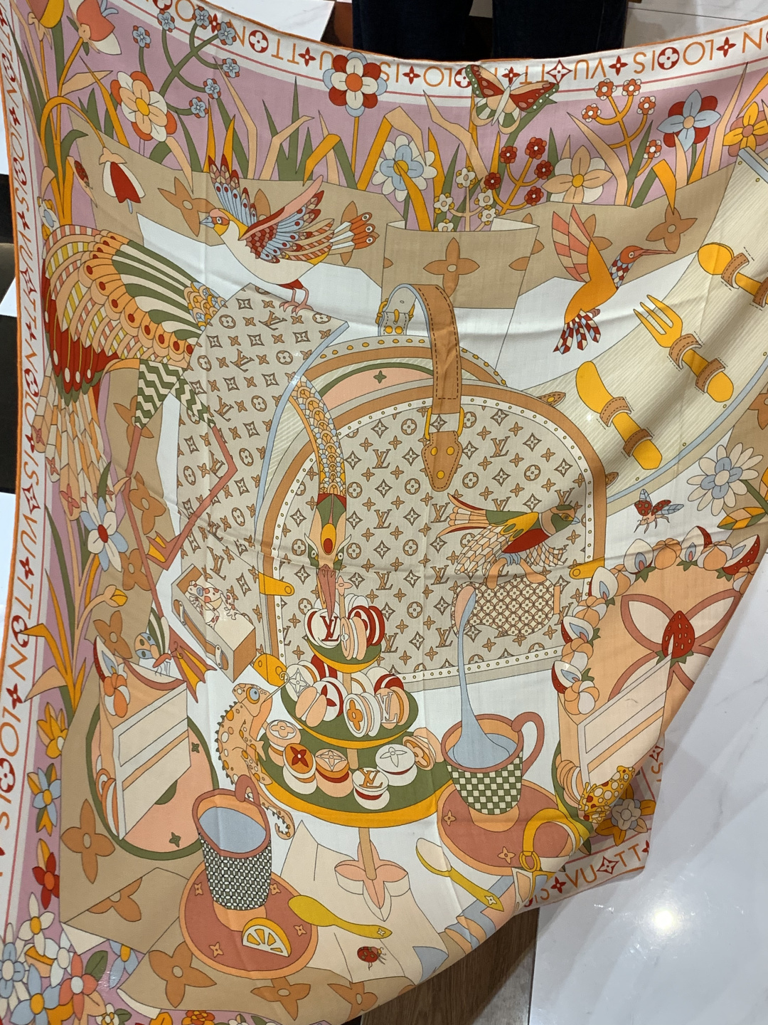 JARDIN DES PLANTES 140双面丝绒～【LV秋冬新品】Jardin Des Plante