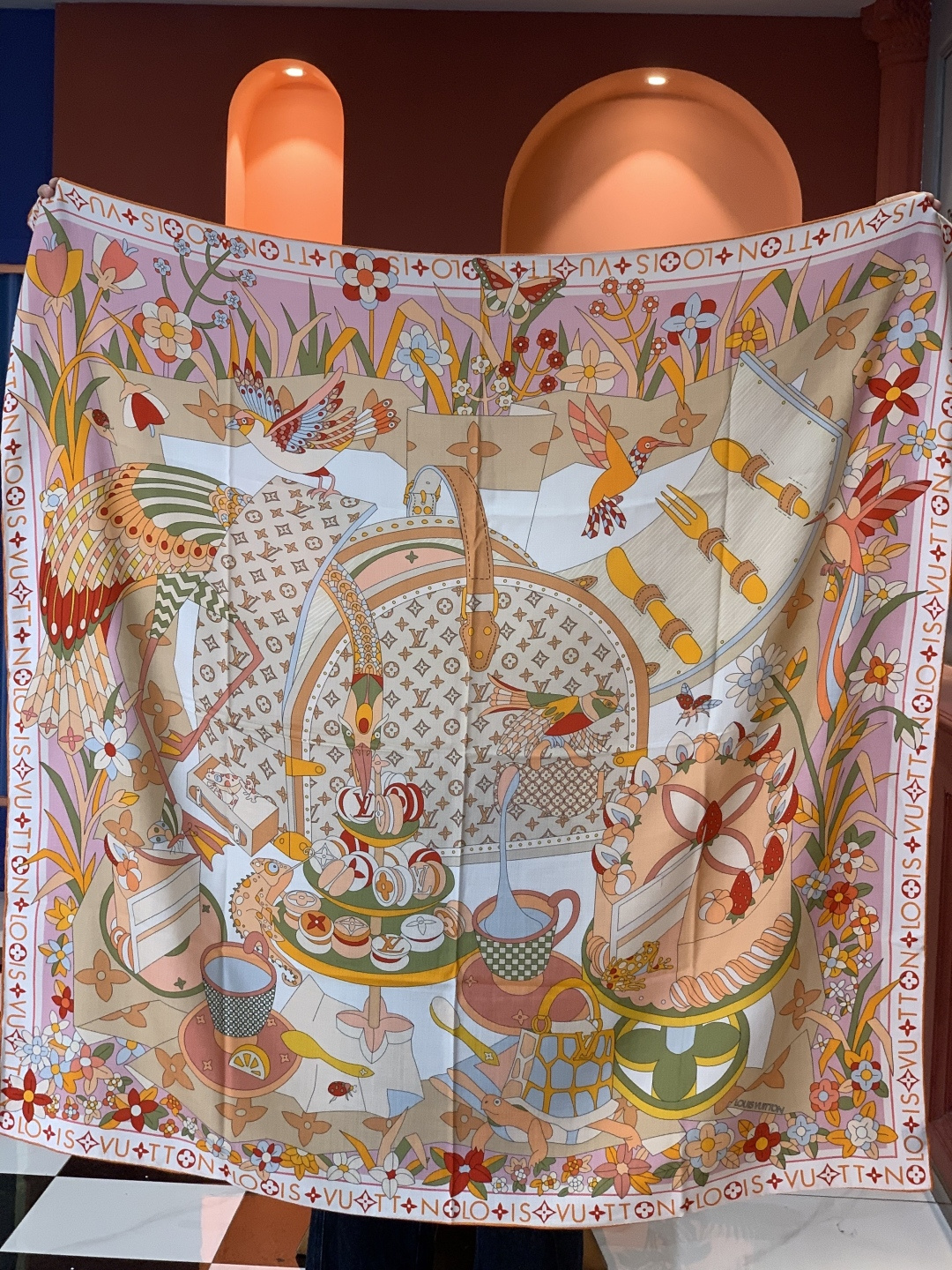 JARDIN DES PLANTES 140双面丝绒～【LV秋冬新品】Jardin Des Plante