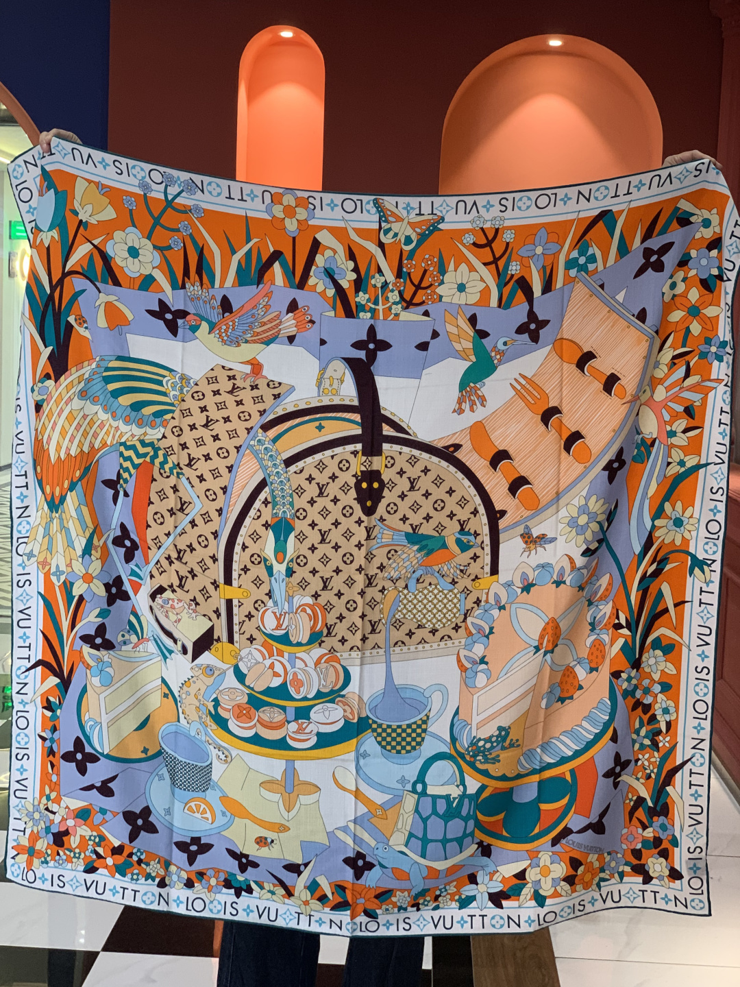 JARDIN DES PLANTES 140双面丝绒～【LV秋冬新品】Jardin Des Plante