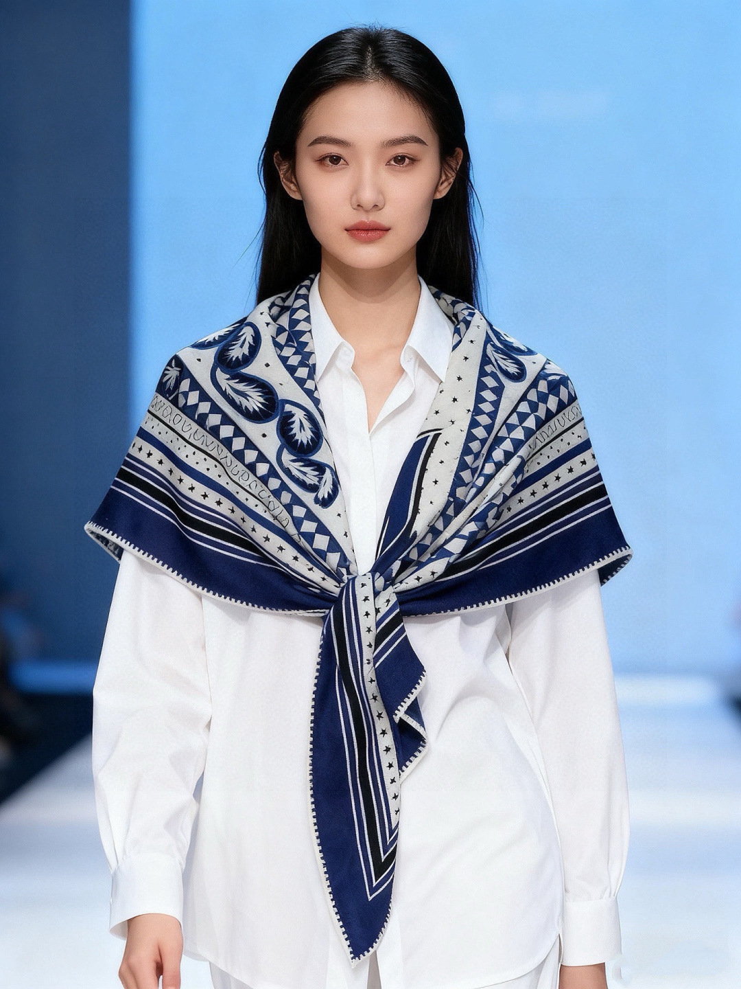 羊绒新款🆕👏👏买了都说好看‼️推荐💕爱马仕双面同色羊绒方巾【双面同色140】，顶级工艺超值‼️爱马仕专柜