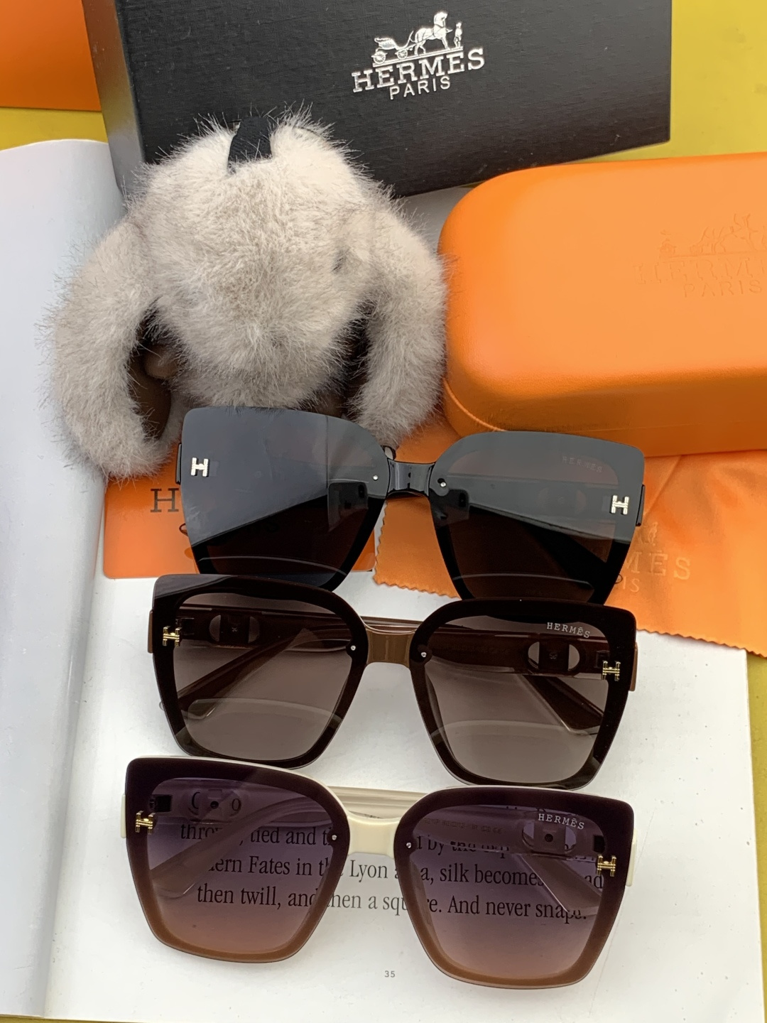 【TR偏光系列】爱马仕 经典的方框设计，不挑脸型，无论搭配大衣还是连衣裙都非常显气质尼龙偏光镜片预防紫外