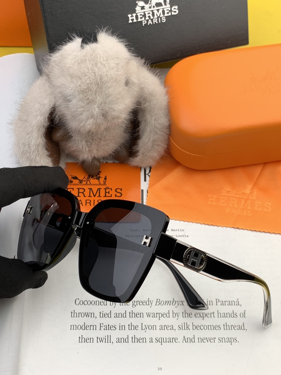 【TR偏光系列】爱马仕 经典的方框设计，不挑脸型，无论搭配大衣还是连衣裙都非常显气质尼龙偏光镜片预防紫外