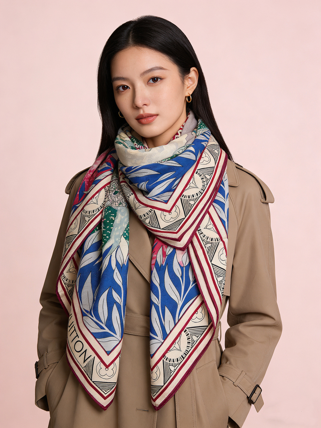 🆕L.viP 定制级别 【双面同色高奢丝绒方巾，baby绒级别的超柔触感】只有我家的品质才能叫丝绒方巾路