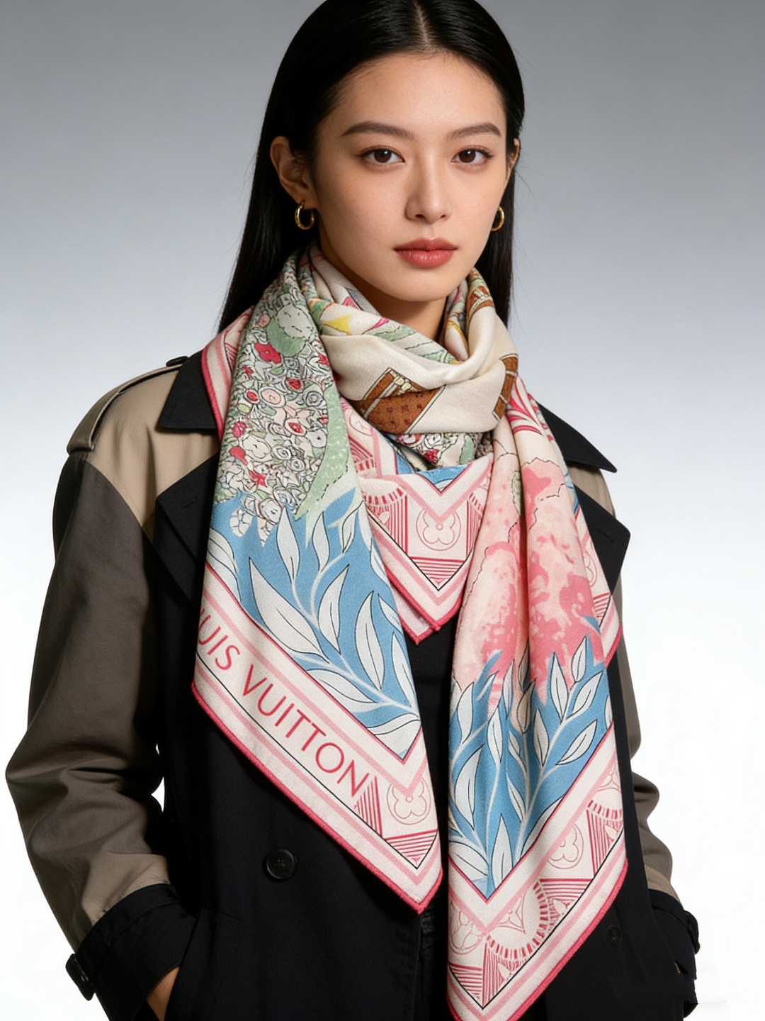 🆕L.viP 定制级别 【双面同色高奢丝绒方巾，baby绒级别的超柔触感】只有我家的品质才能叫丝绒方巾路