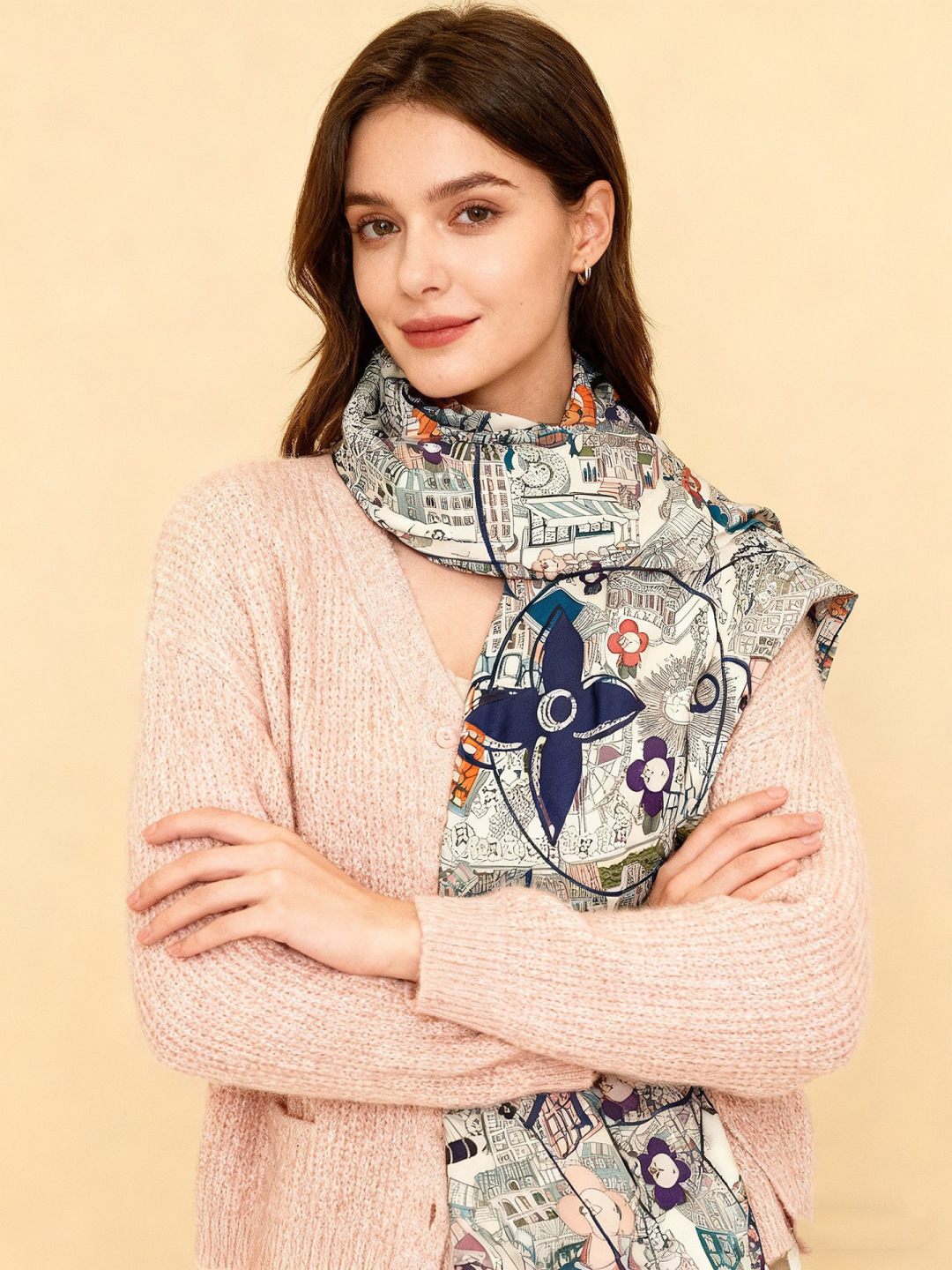 🆕L.viP 定制级别 【双面同色高奢丝绒方巾，baby绒级别的超柔触感】只有我家的品质才能叫丝绒方巾路