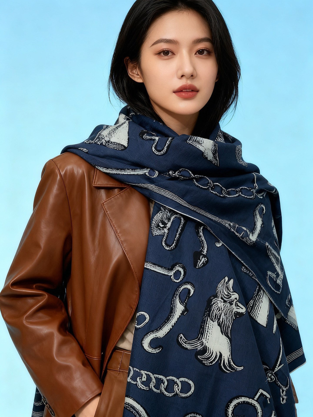 爱马仕(Hermes)【💗】 | “马具故事的诗意回顾”140披肩 【上新❤️】 永远秉承高品质手工卷边