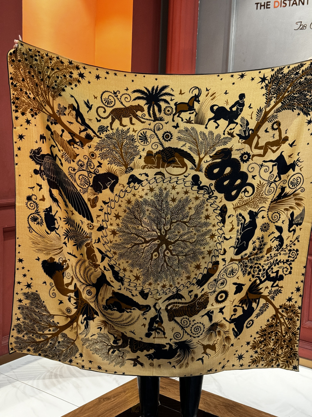 羊绒新款🆕👏👏买了都说好看‼️推荐💕爱马仕双面同色羊绒方巾【玛雅森林双面同色140】，顶级工艺超值‼️爱