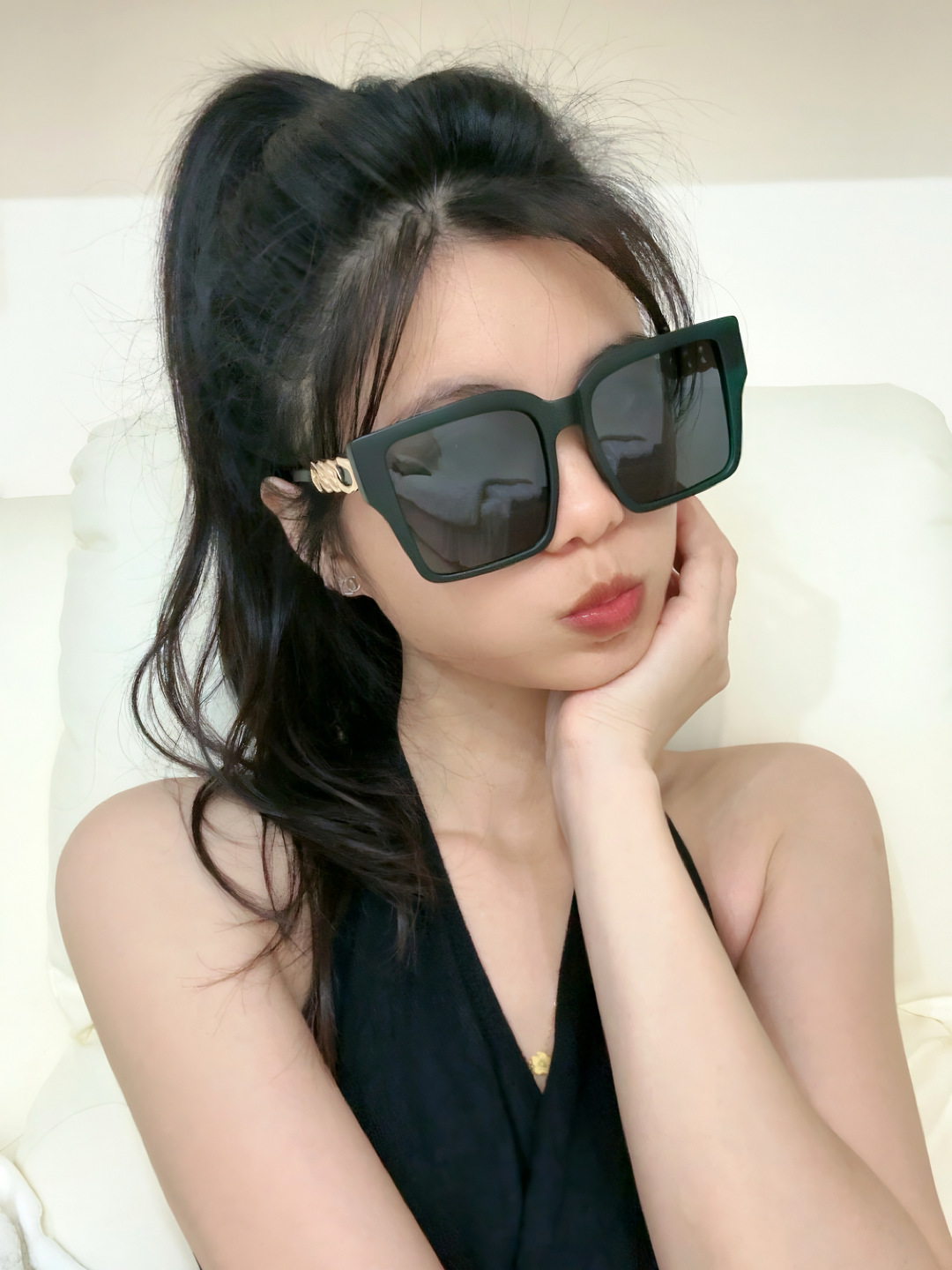 🎊。Chane✨新款女装太阳眼镜 镜腿高档 香奈儿专属LOGO使眼镜更具有国际大牌范 ☺️😘工艺精湛 高