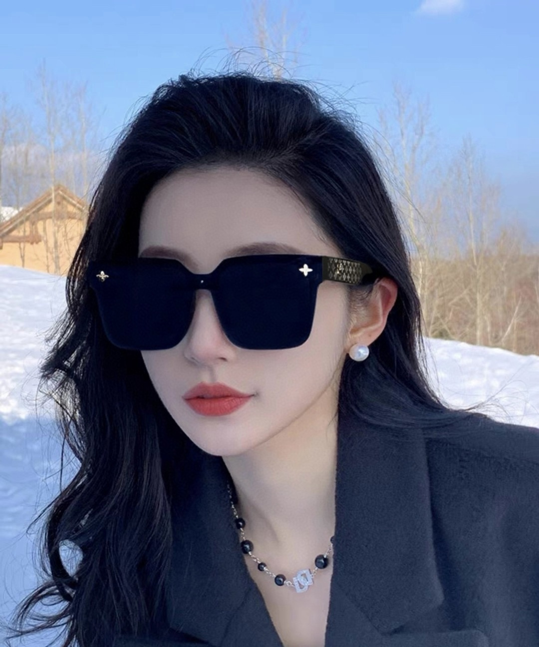 GUCCI 2025开春新款太阳镜 各路网红纷纷带起气场满分‼️ 俏皮甜美.上脸效果更佳.金属质感超好 