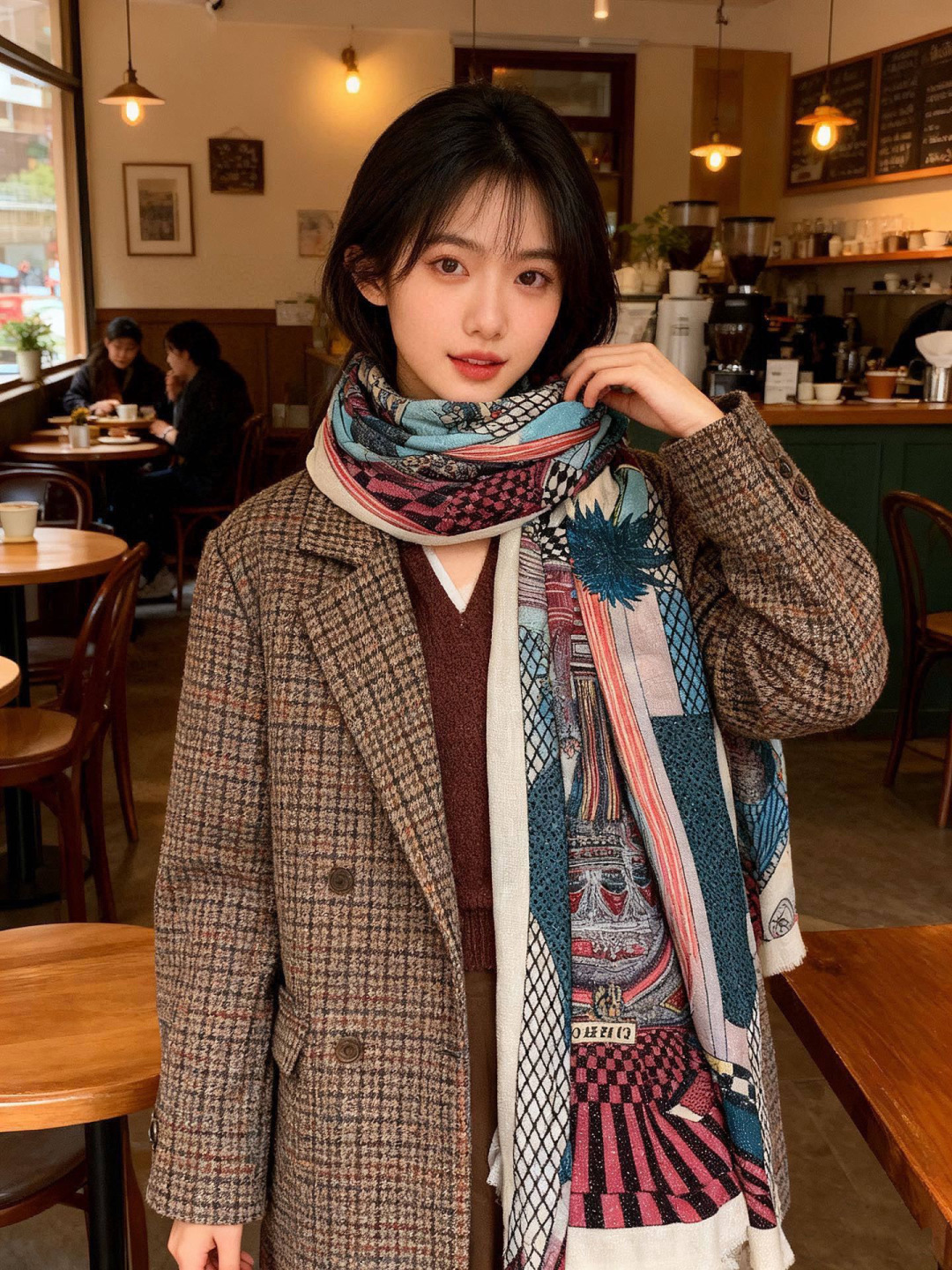 会发光发亮的围巾 爱马仕 专柜同步 买了都说好看羊绒印花‼️推荐💕顶级工艺超值‼️爱马仕专柜爆款🎁🎁羊绒