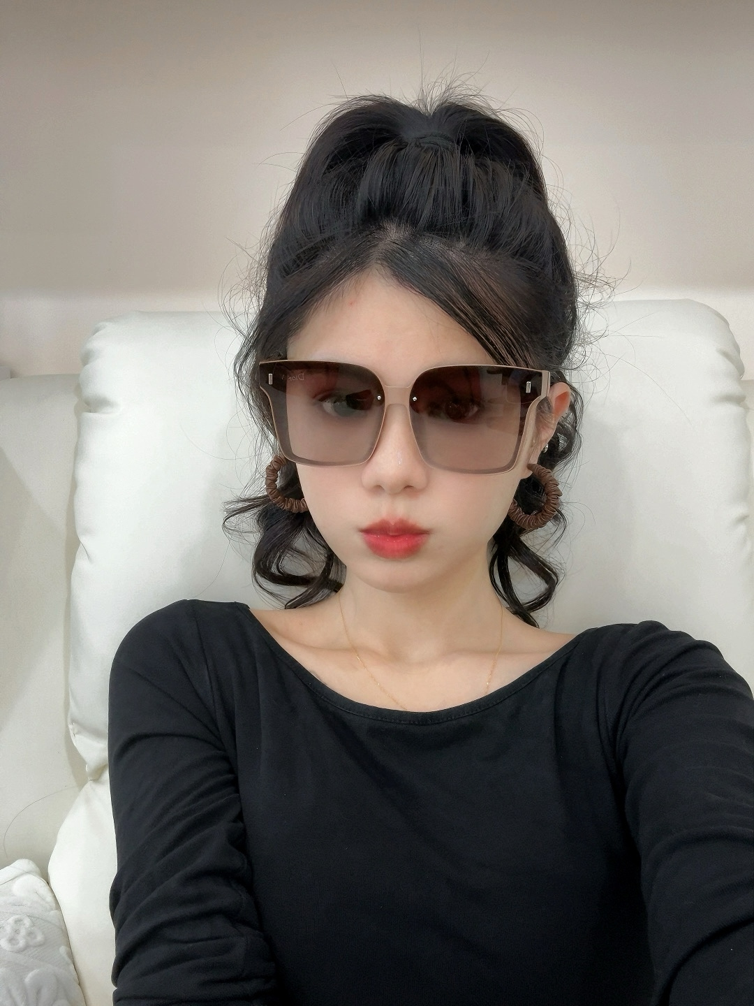 🔺 【DIOR-迪奥】2025开春新款 潮流爆款 时尚方框偏光太阳镜 高品质 佩戴舒适 网红潮款墨镜 女