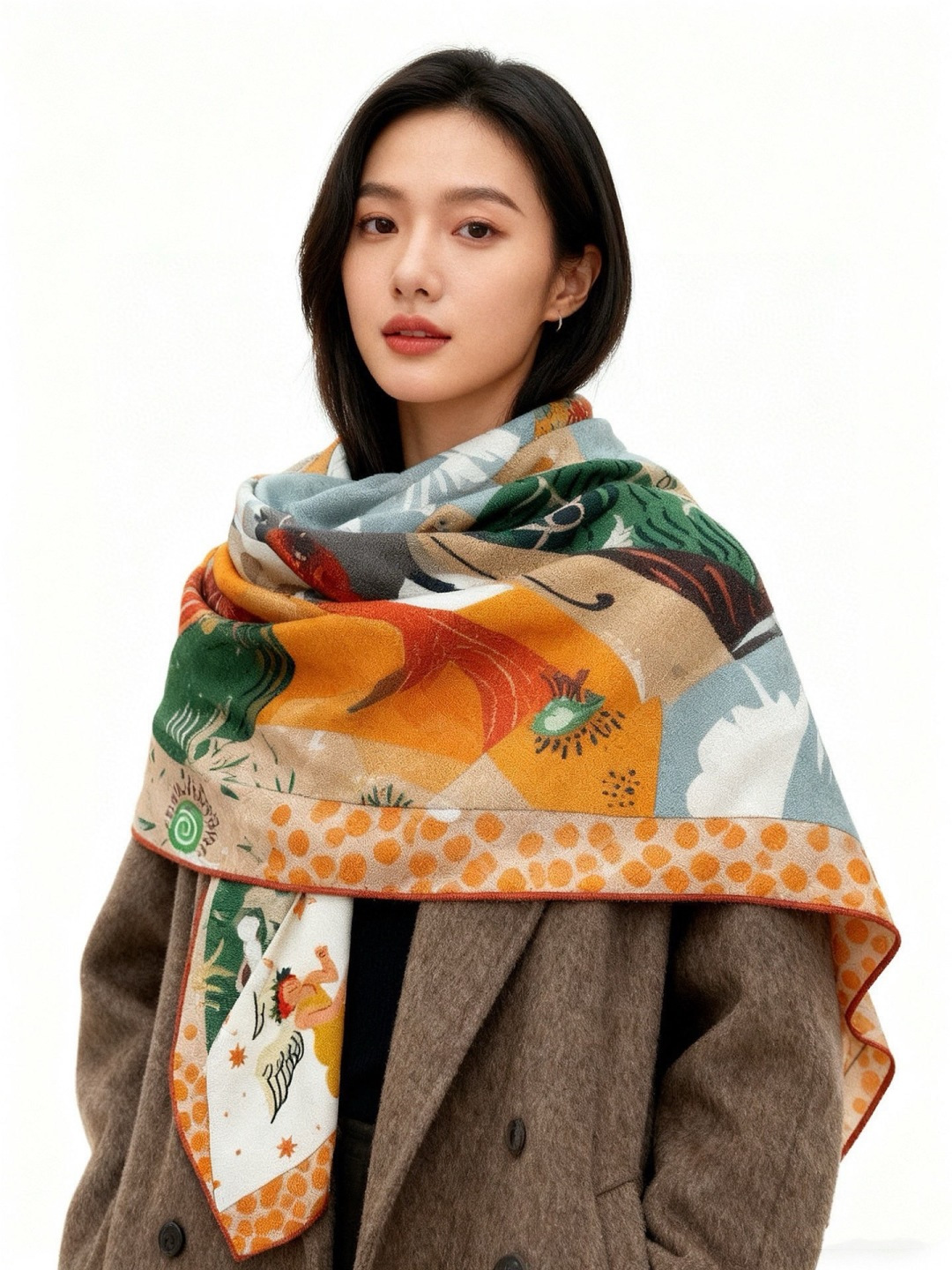 新款现货💖💖140丝绒方巾双面同色（专柜同步Hermes爱马仕）‼️抢‼️VIP推荐 ‼️下手一定要快【