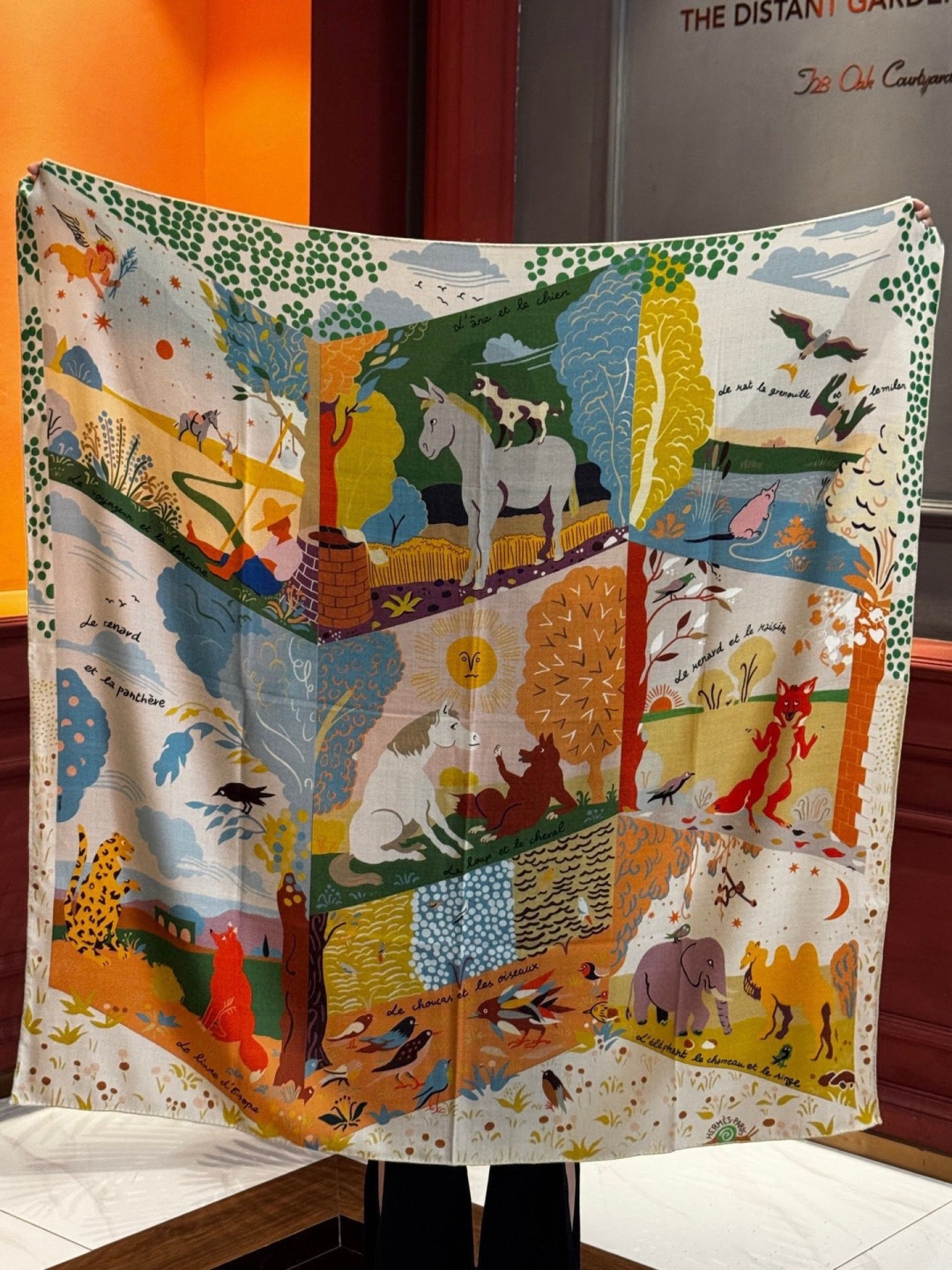 新款现货💖💖140丝绒方巾双面同色（专柜同步Hermes爱马仕）‼️抢‼️VIP推荐 ‼️下手一定要快【