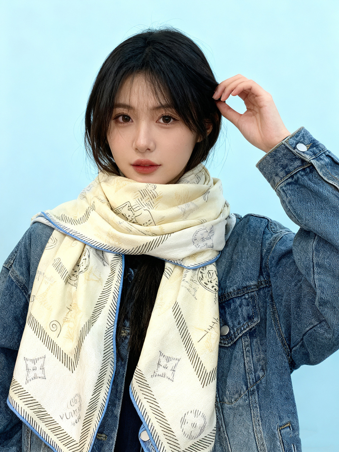 JARDIN DES PLANTES 140双面丝绒～【LV秋冬新品】Jardin Des Plante