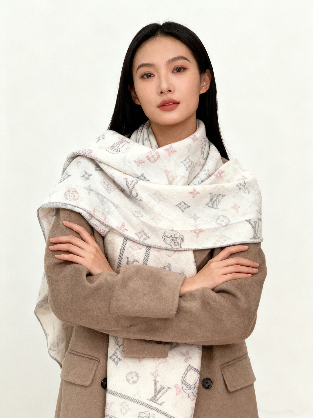 JARDIN DES PLANTES 140双面丝绒～【LV秋冬新品】Jardin Des Plante