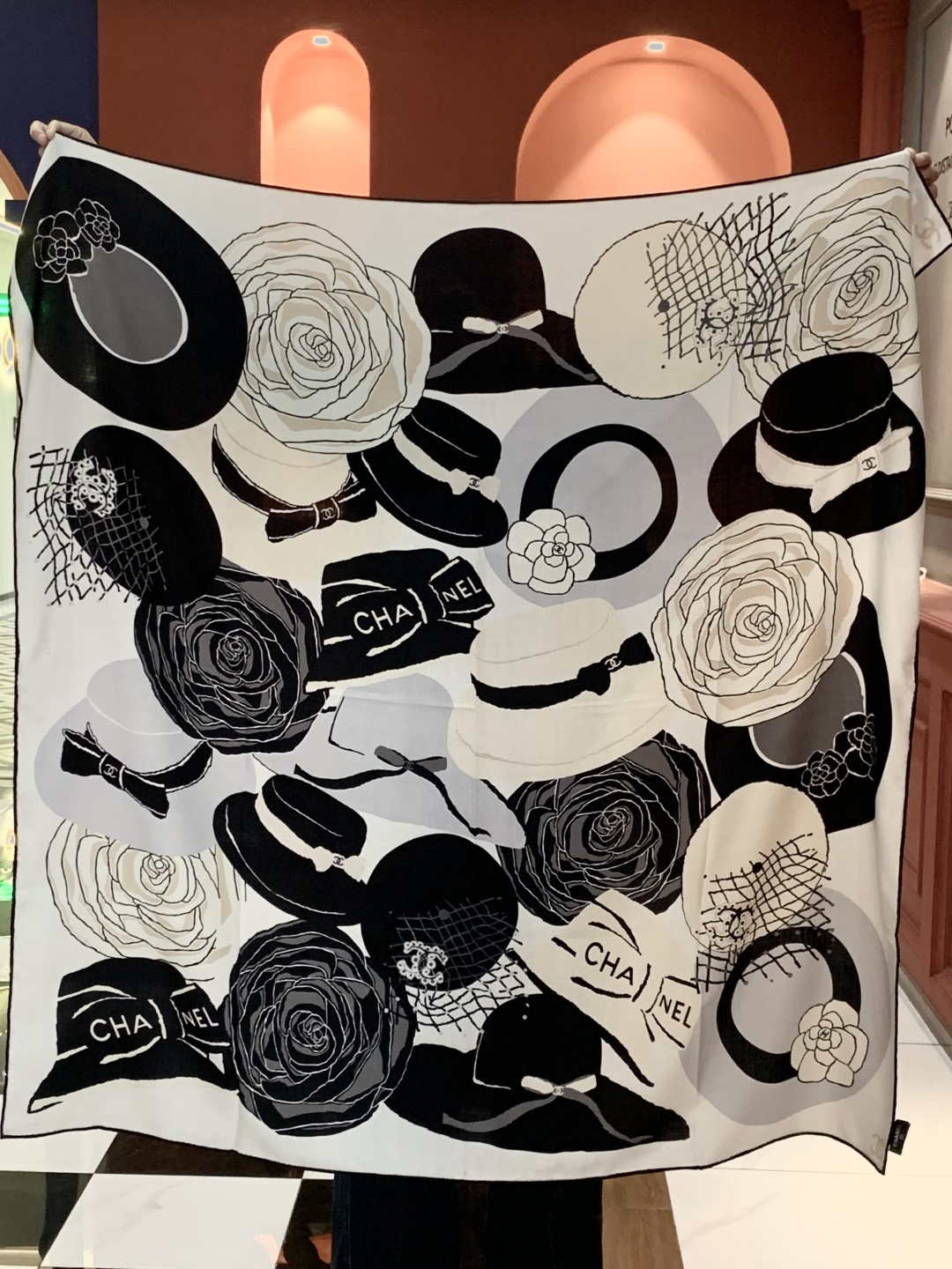 📦新款💖💖🏻🏻【山茶花印花140】140丝绒双面同色印花方巾‼️抢‼️VIP推荐 ‼️下手一定要快【高端