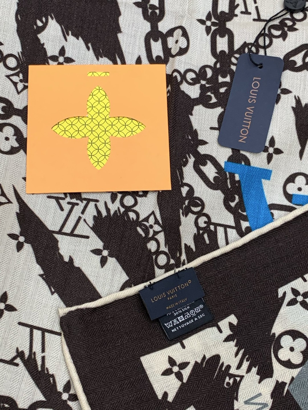 LV x TM 140披肩【140顶级丝绒双面同色披肩】本款LVxTMMonogram Multicol