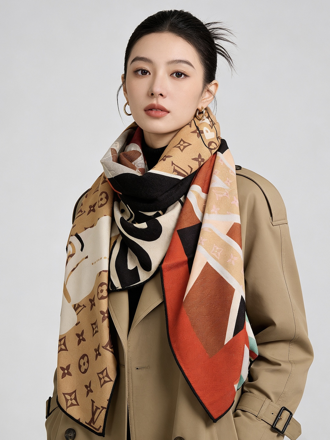 JARDIN DES PLANTES 140双面丝绒～【LV秋冬新品】Jardin Des Plante