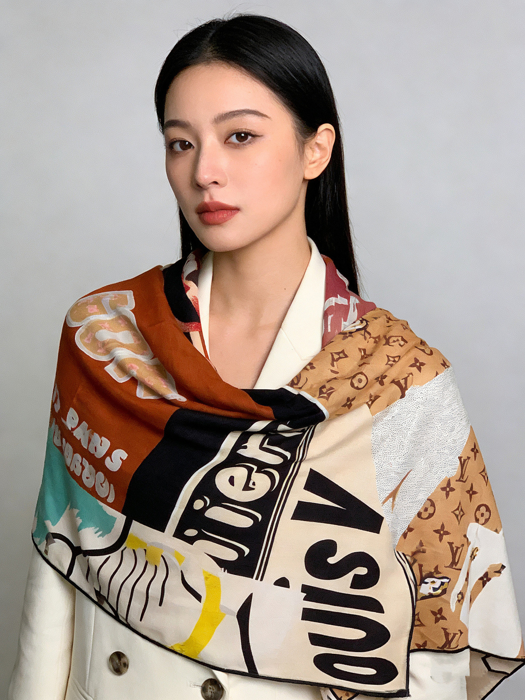 JARDIN DES PLANTES 140双面丝绒～【LV秋冬新品】Jardin Des Plante