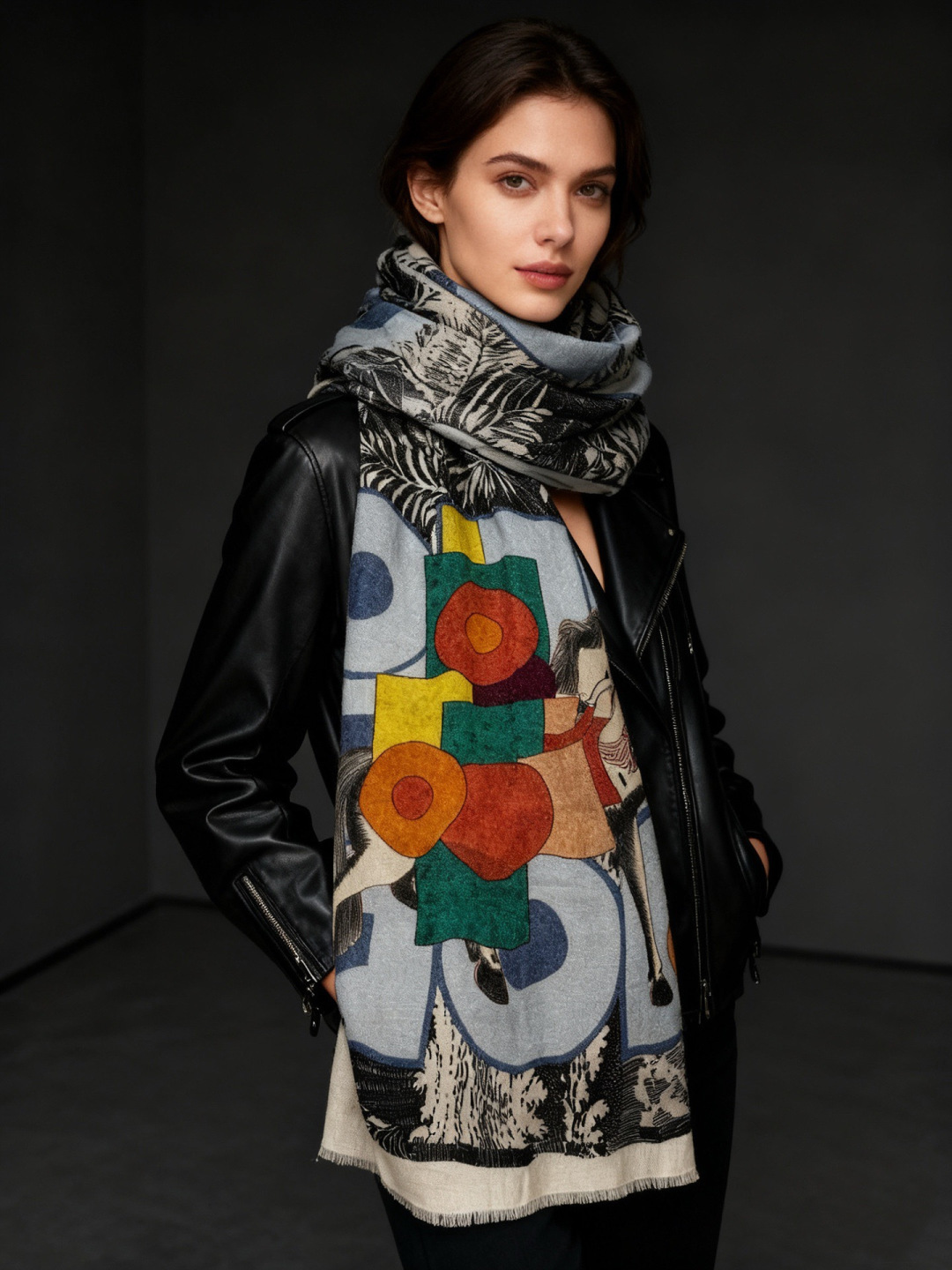 会发光发亮的围巾 爱马仕 专柜同步 买了都说好看羊绒印花‼️推荐💕顶级工艺超值‼️爱马仕专柜爆款🎁🎁羊绒