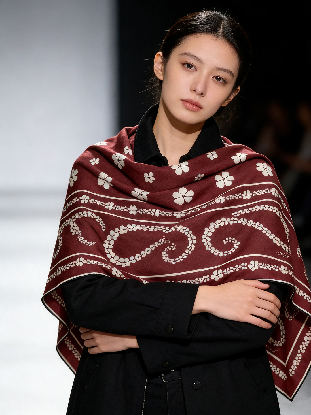 2025秋冬高级成衣系列～Chanel 【140双面同色丝绒披肩】此系列谱写一曲自由轻灵的赞歌本系列作品