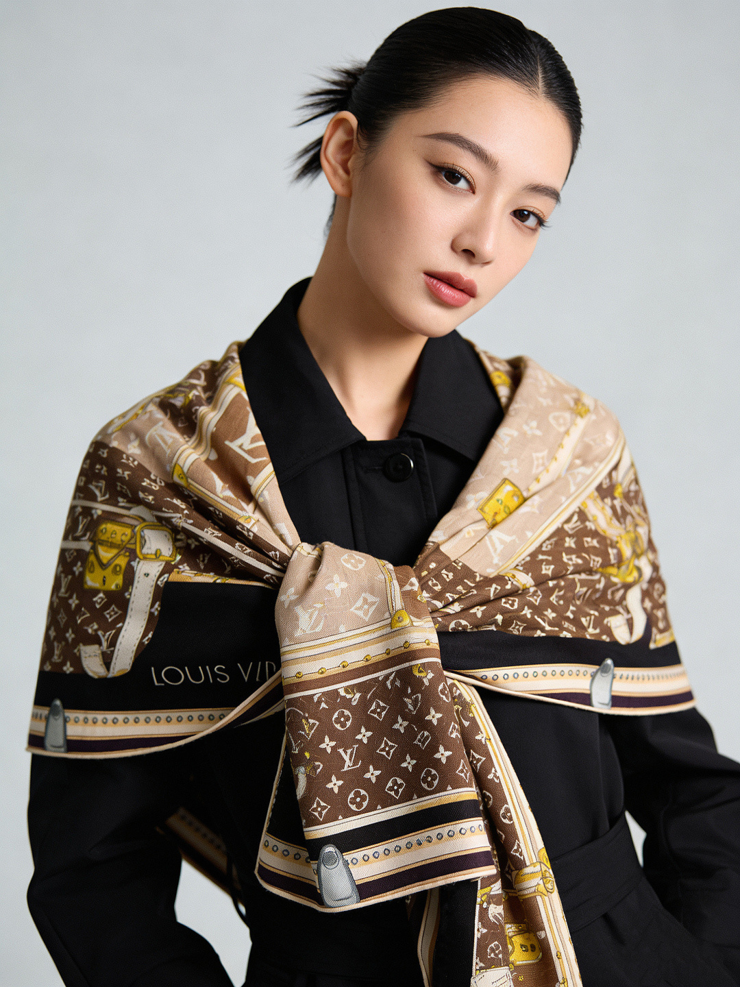 MY NEVERFULL 140丝绒方巾【140顶级丝绒双面同色】My Neverfull 丝绒方巾回溯