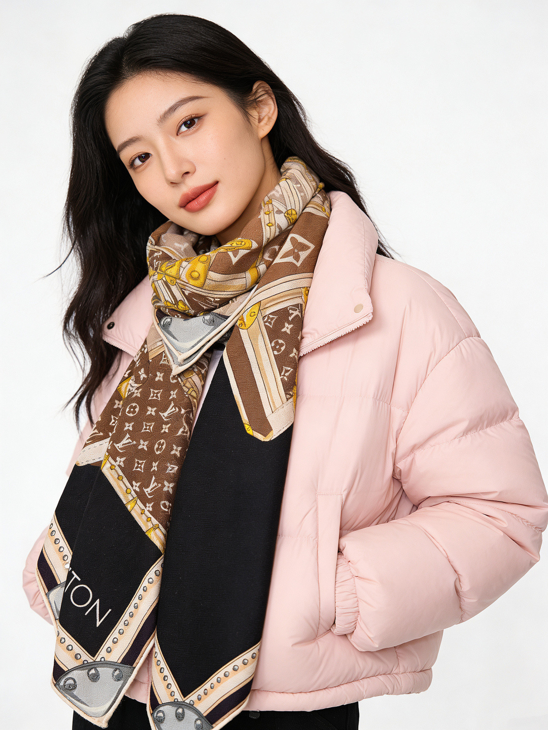 MY NEVERFULL 140丝绒方巾【140顶级丝绒双面同色】My Neverfull 丝绒方巾回溯