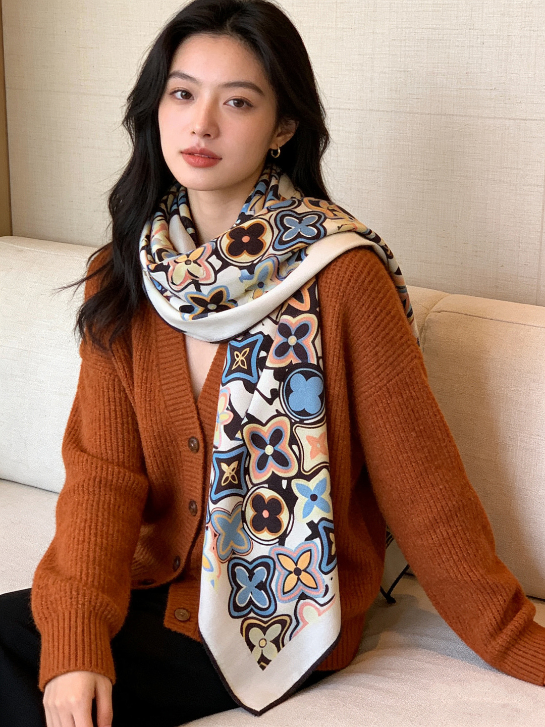 JARDIN DES PLANTES 140双面丝绒～【LV秋冬新品】Jardin Des Plante