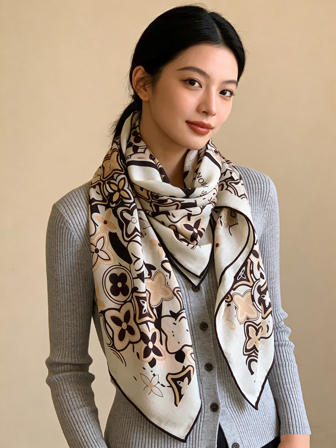 JARDIN DES PLANTES 140双面丝绒～【LV秋冬新品】Jardin Des Plante