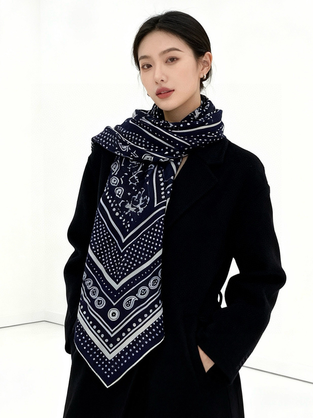 羊绒新款🆕👏👏买了都说好看‼️推荐💕爱马仕双面同色羊绒方巾【双面同色140】，顶级工艺超值‼️爱马仕专柜