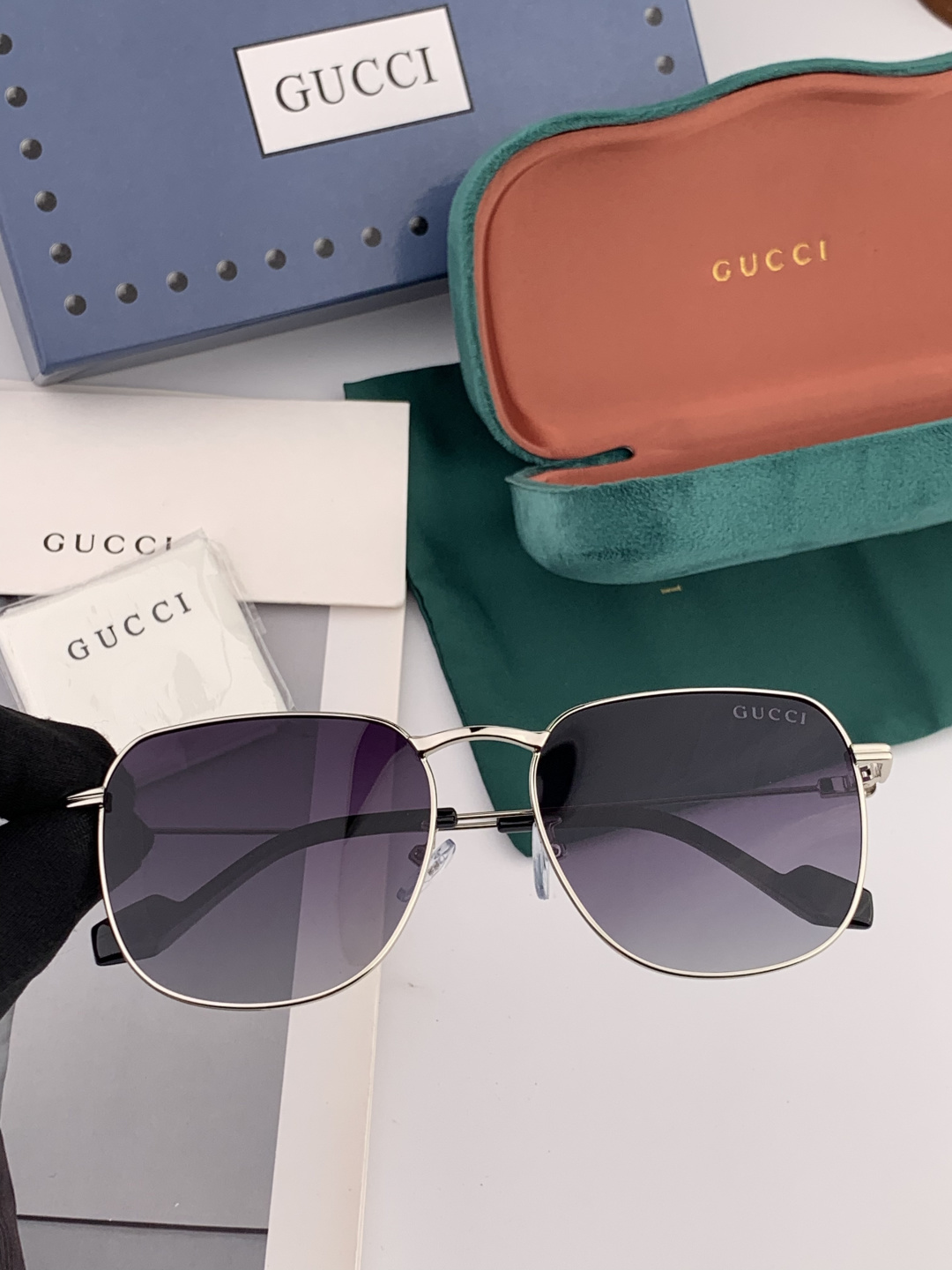 🔺 Gucci 🔻2025官方新款 众多明星同款[色]‼️‼️新款大框偏光墨镜 🌈🌈宝丽来超清加厚太阳镜